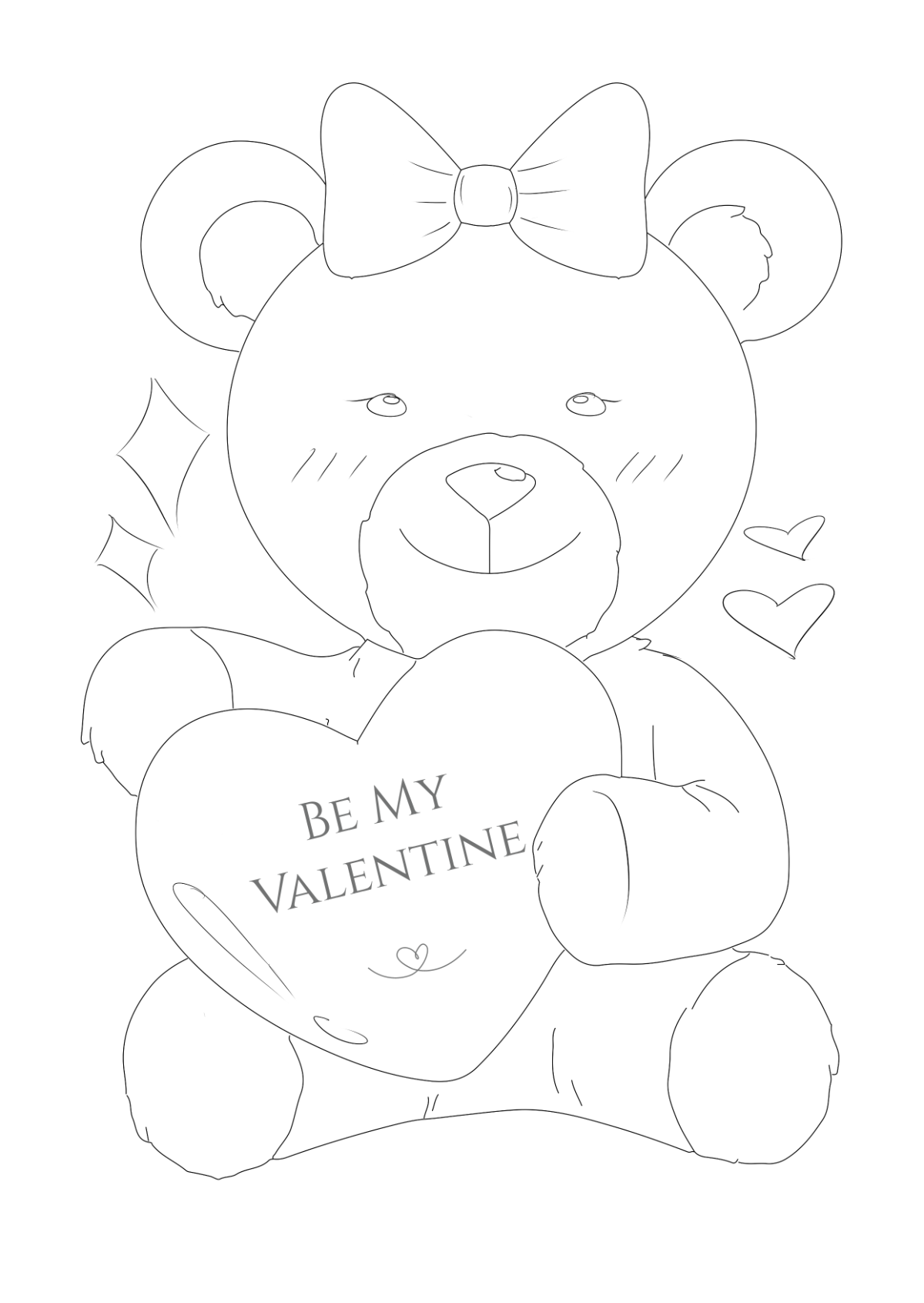 Cute Easy Valentine's Day Drawings Template