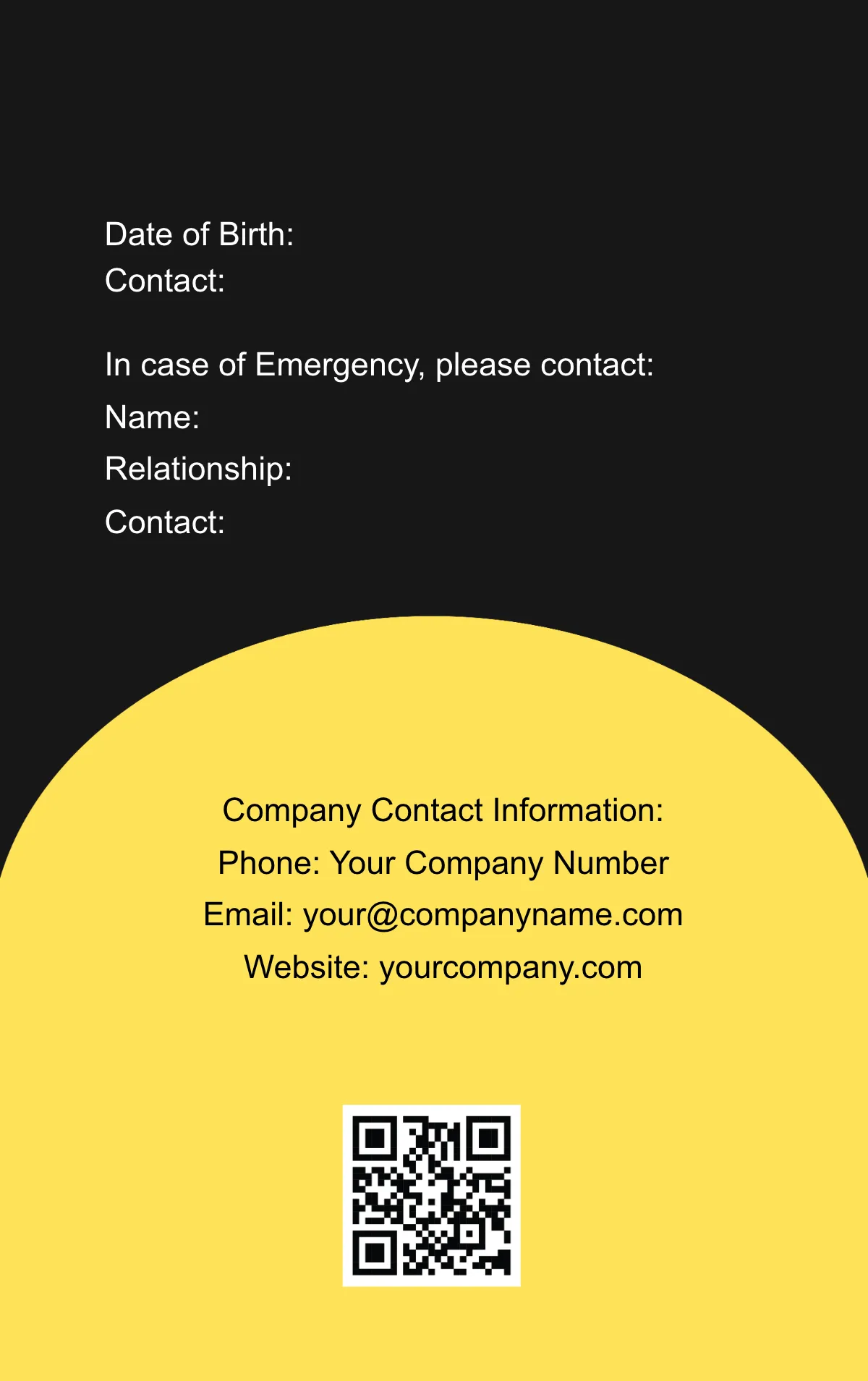 Free Multimedia Content Creator ID Card Template to Edit Online