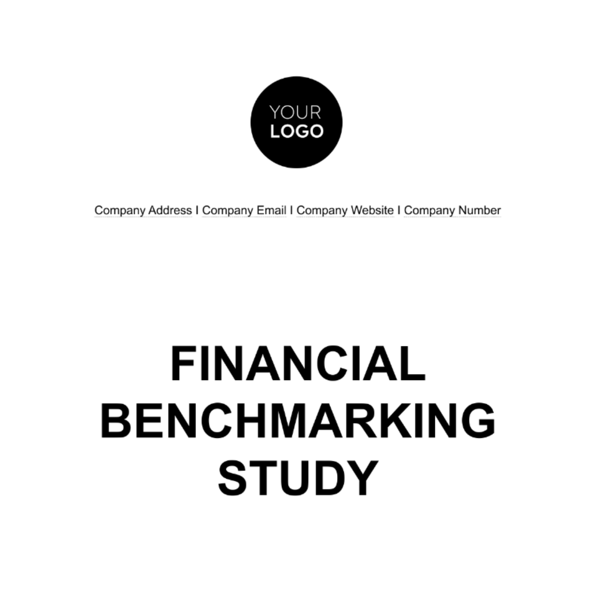 Financial Benchmarking Study Template