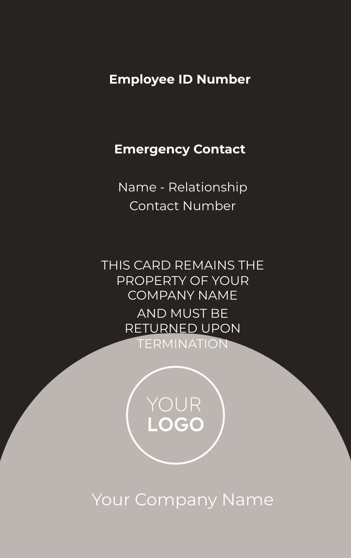 Free Public Relations Representative ID Card Template to Edit Online