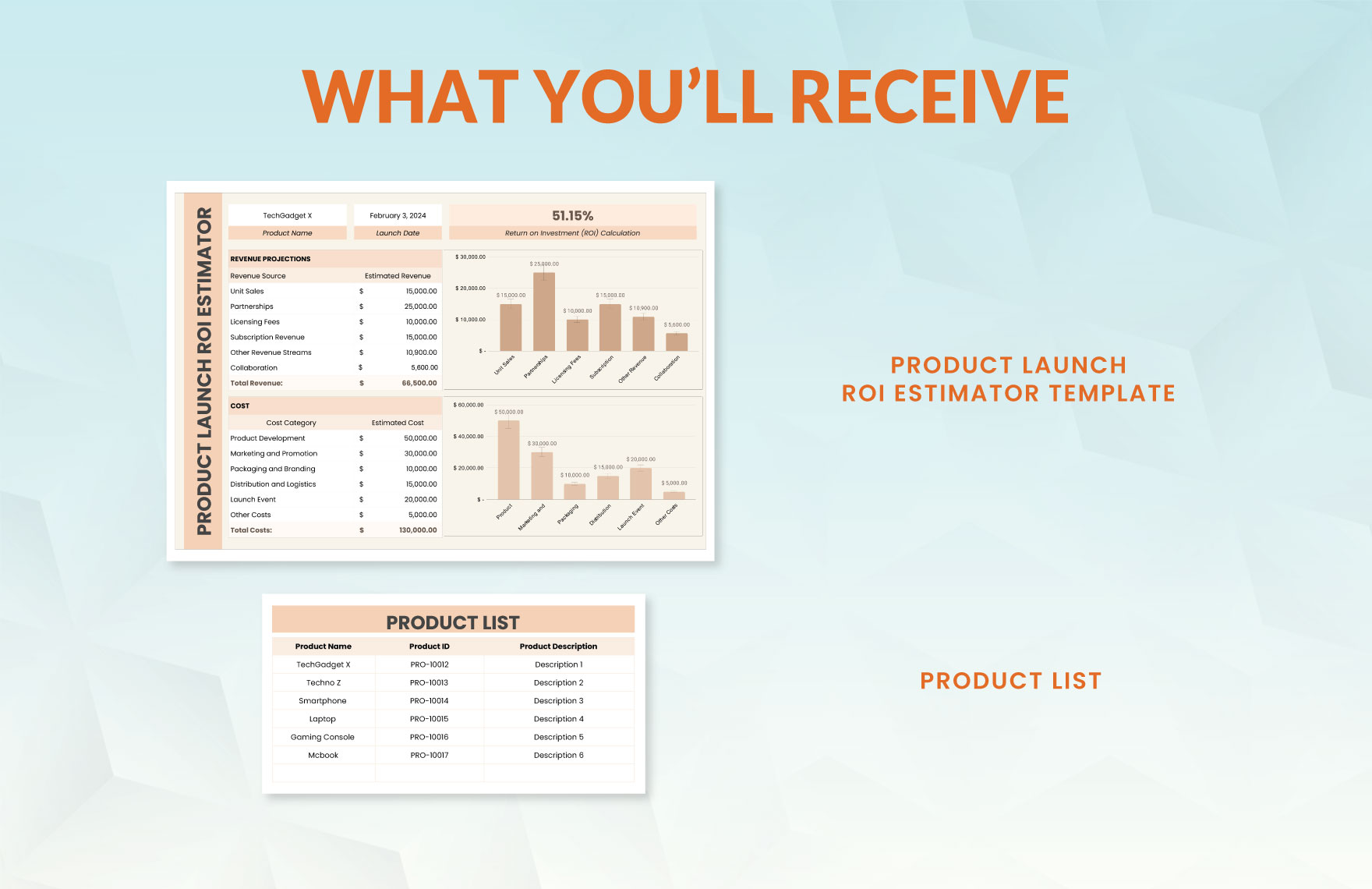 Product Launch ROI Estimator Template
