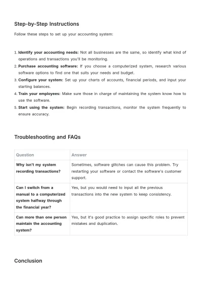 Free Accounting System Guide Template to Edit Online