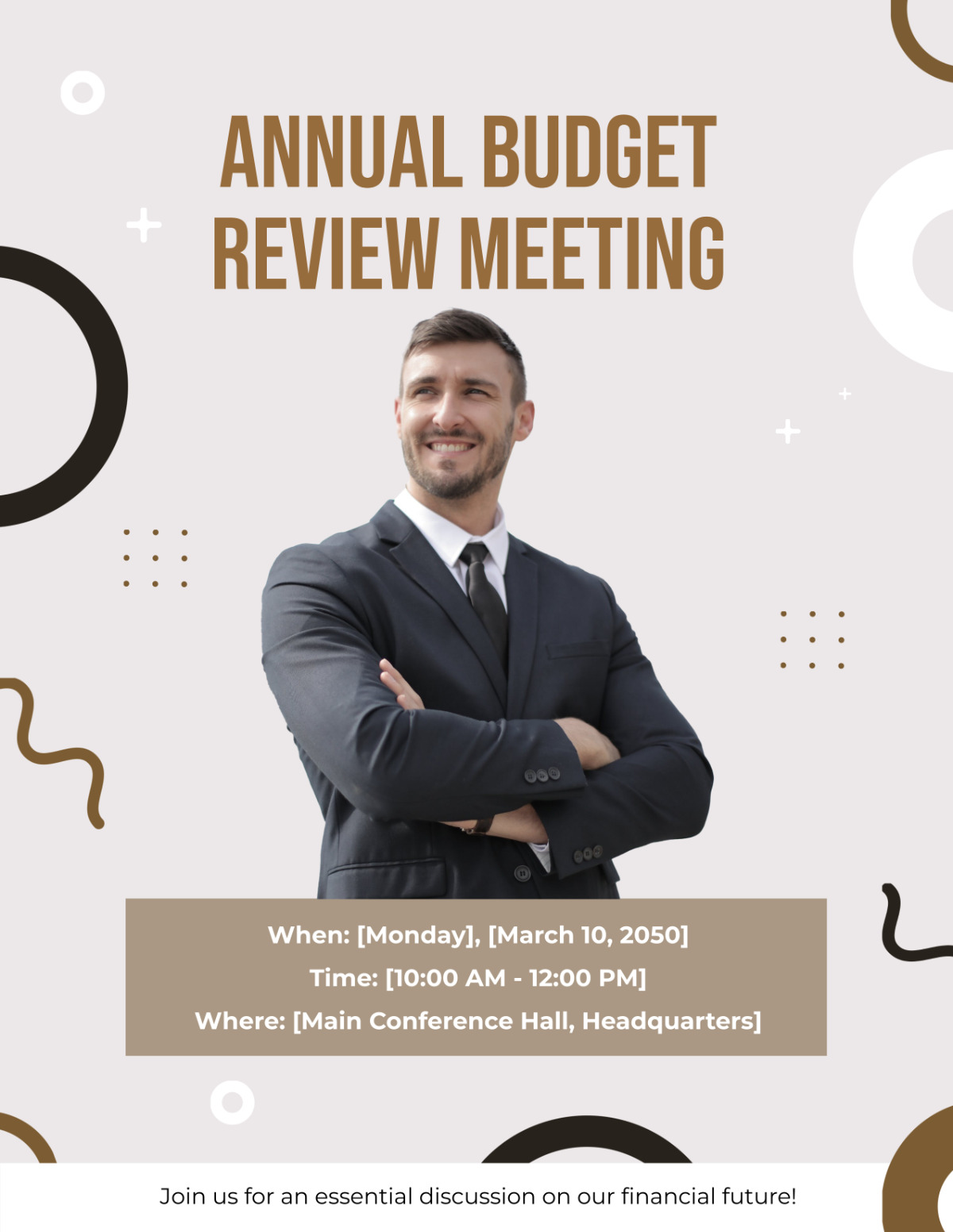 Annual Budget Review Meeting Flyer Template