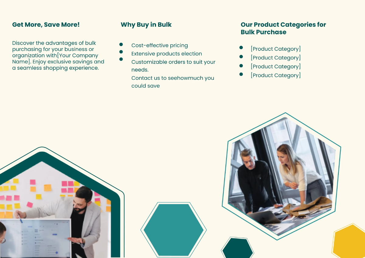 Free Sales Bulk Purchase Options Pamphlet Template to Edit Online