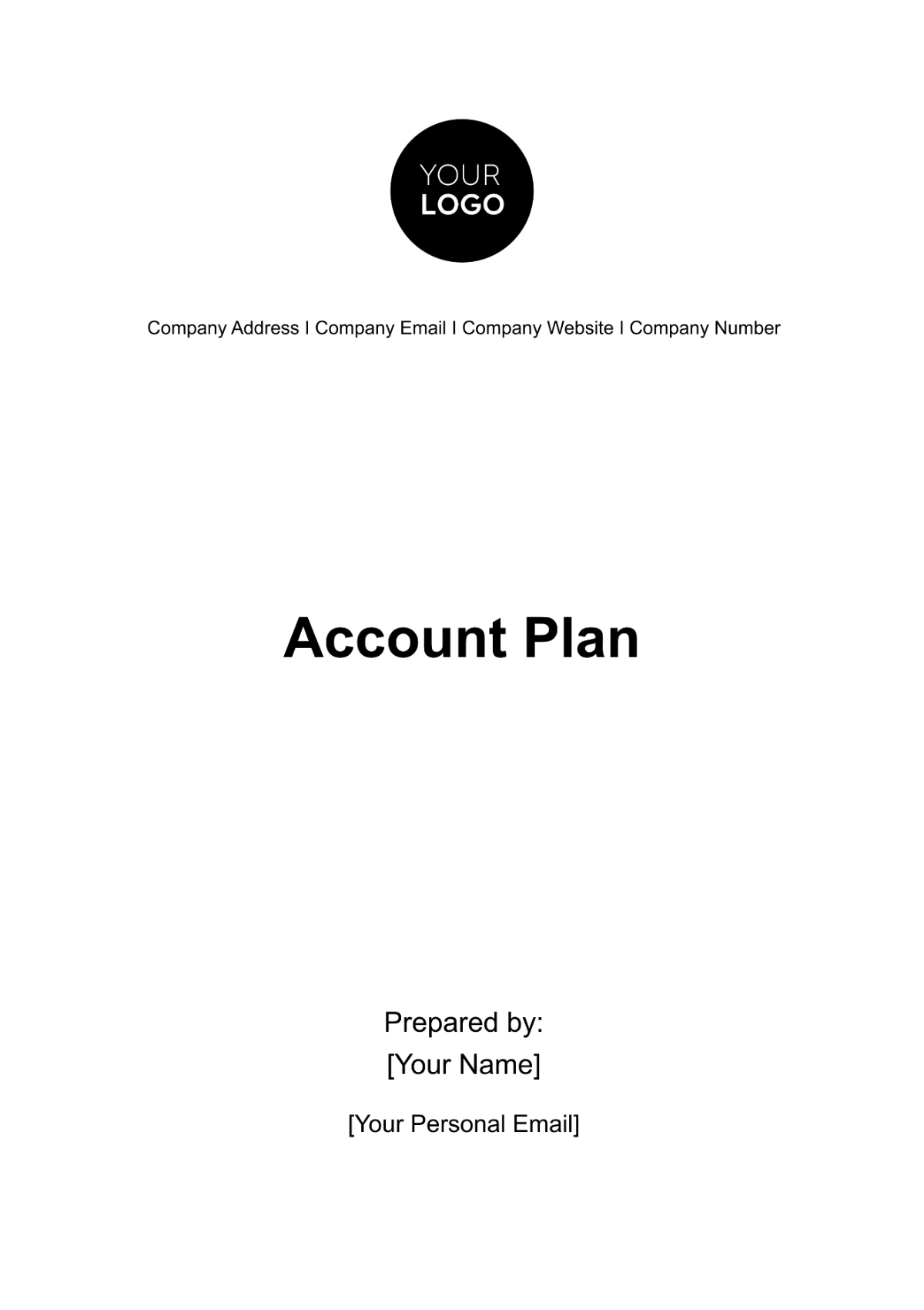 Free Account Plan Template