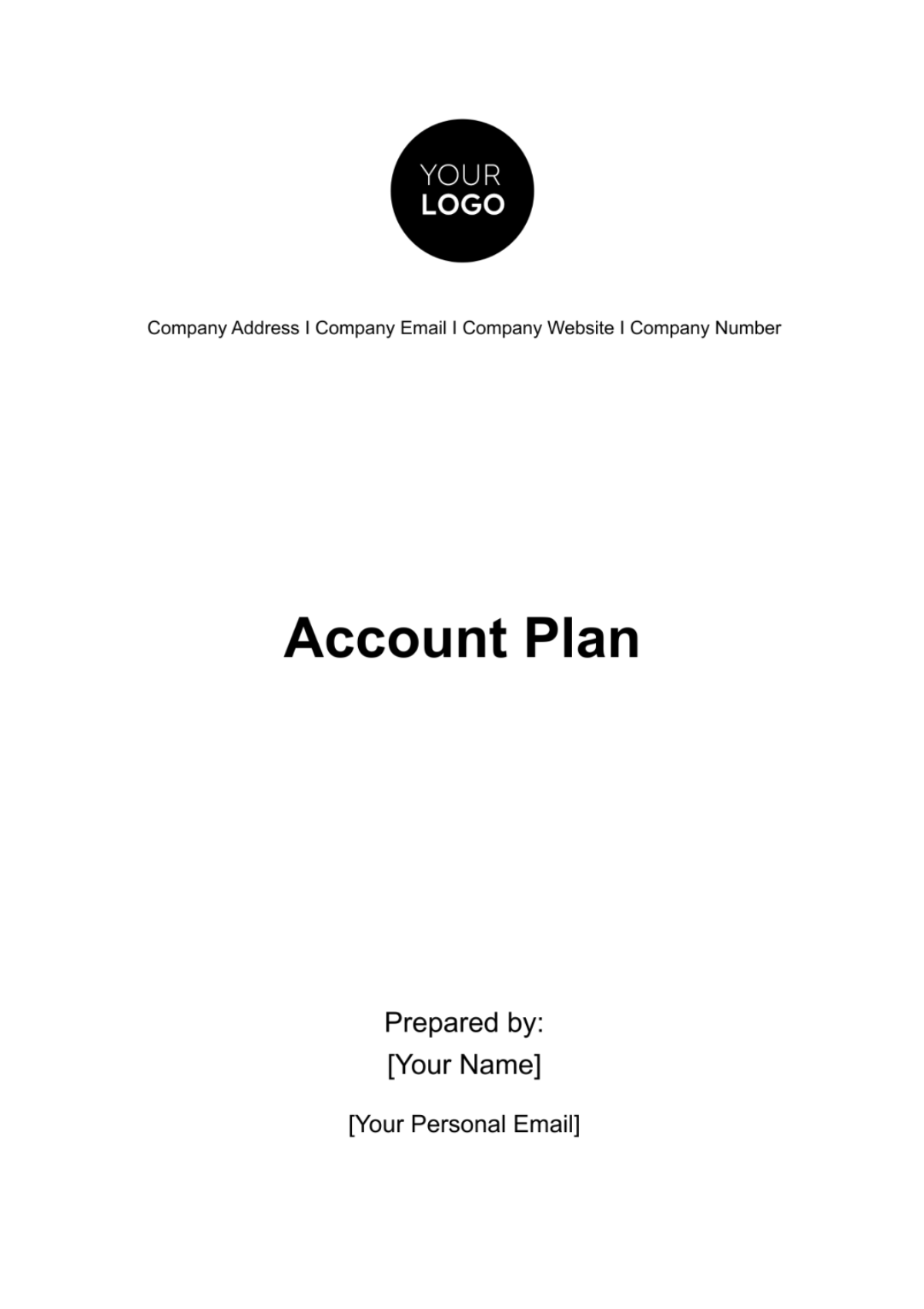 Account Plan Template - Edit Online & Download