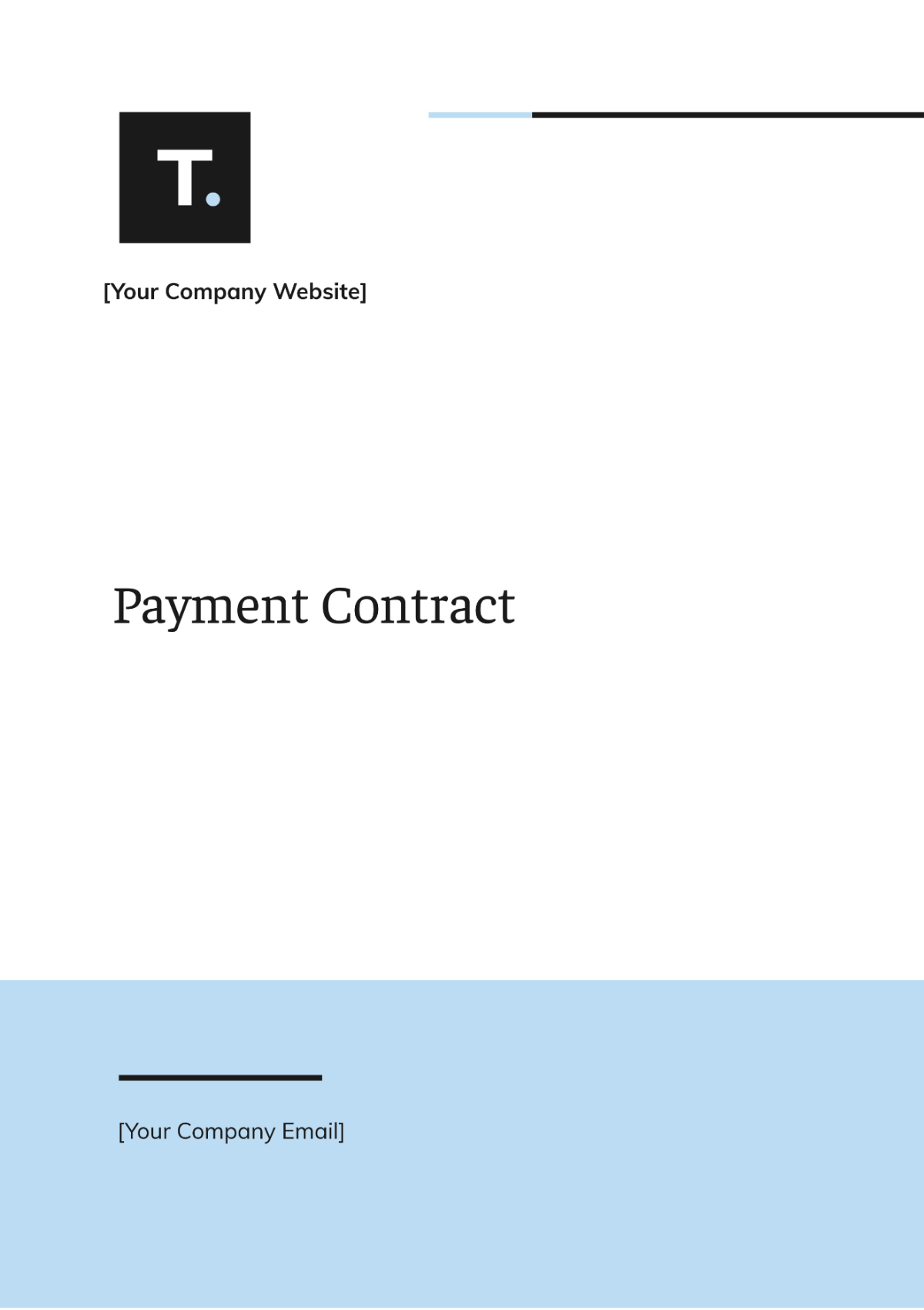 Blank Payment Contract Template - Edit Online & Download