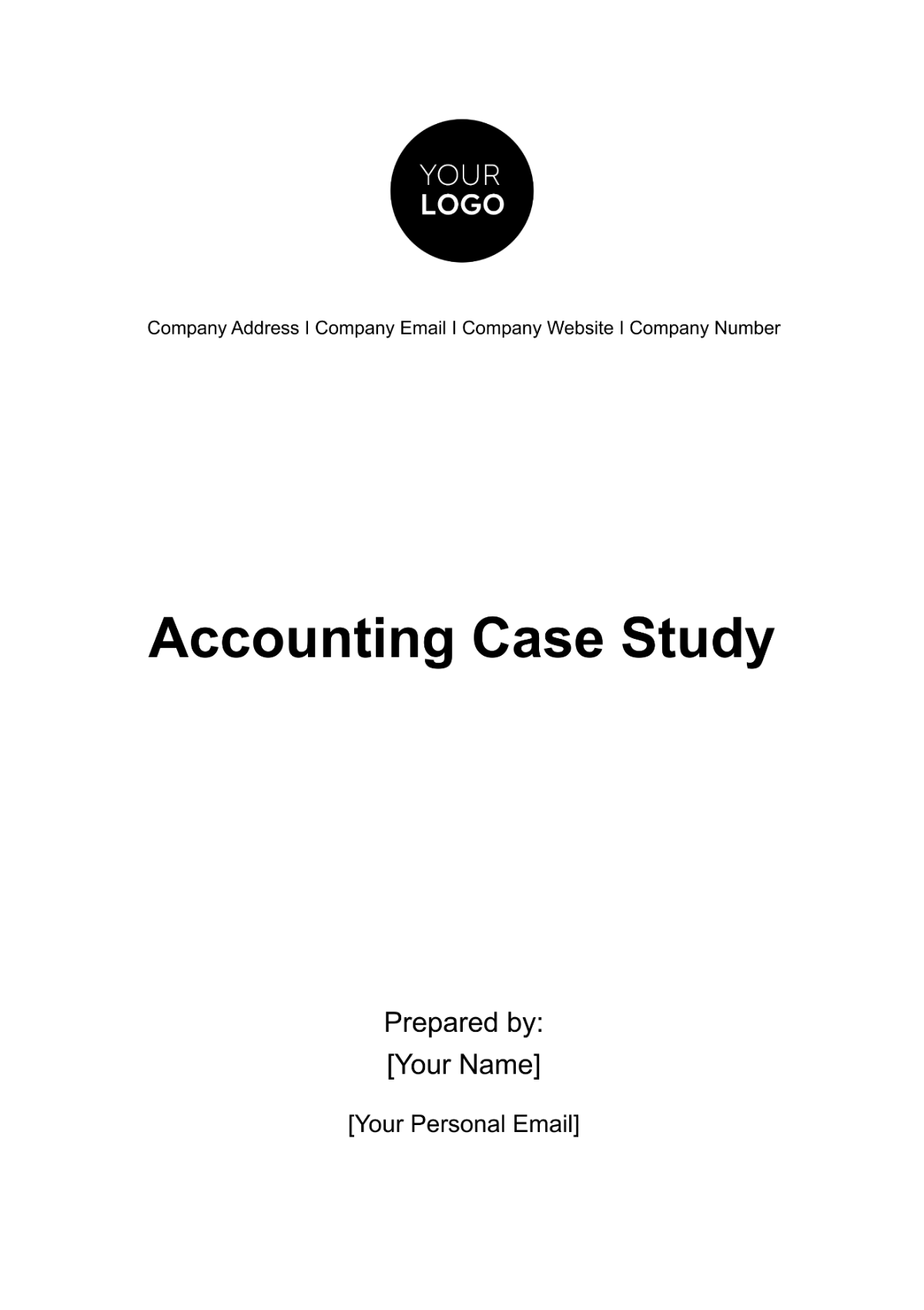 Accounting Case Study Template