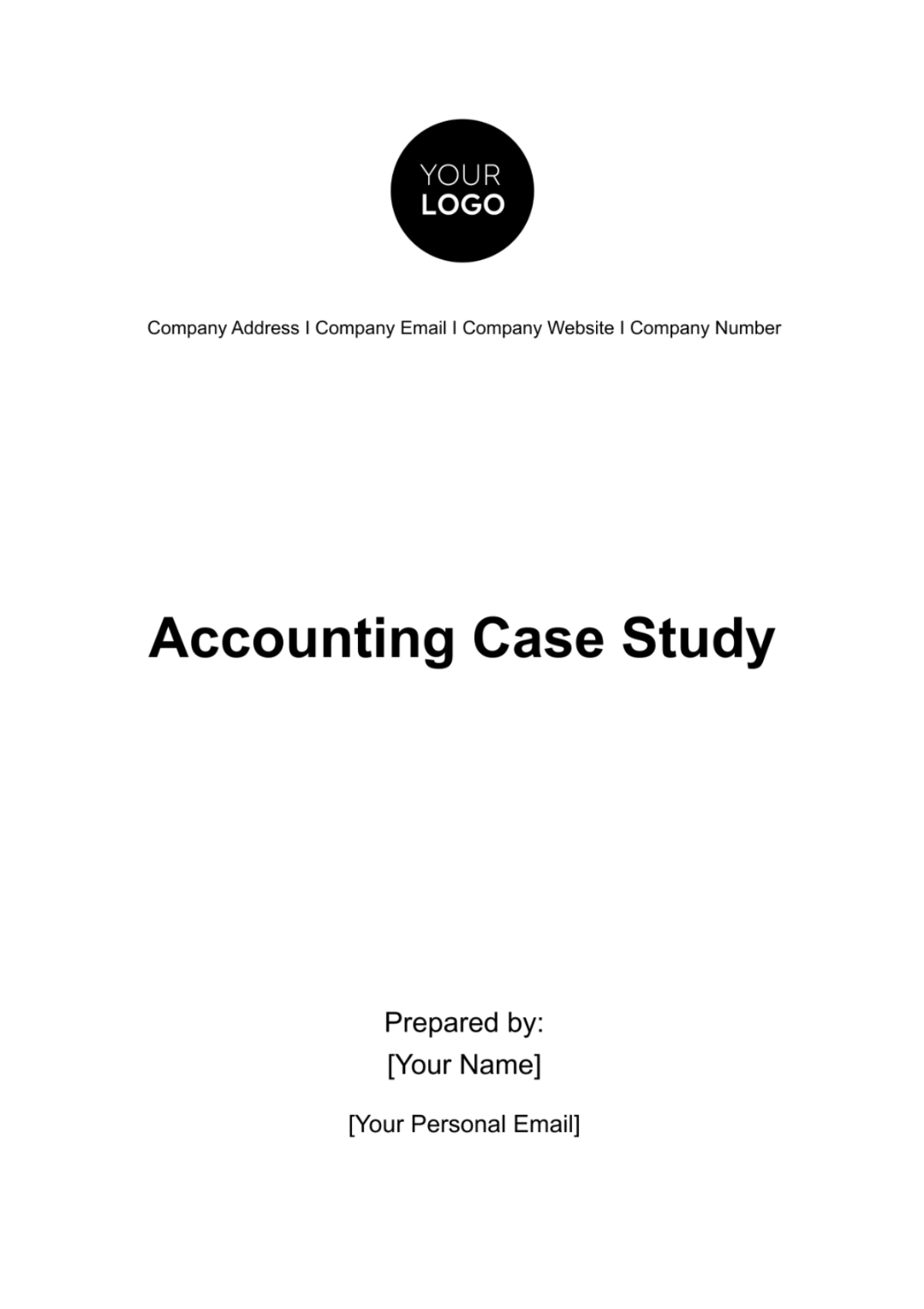 Accounting Case Study Template - Edit Online & Download