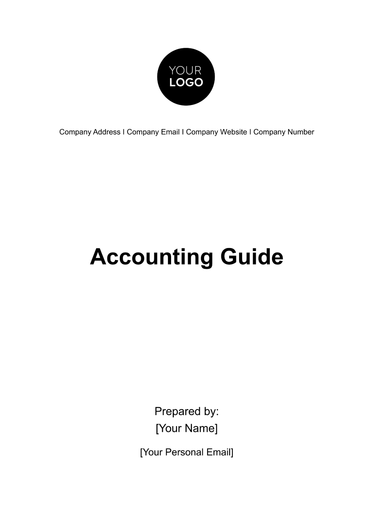 Accounting Guide Template