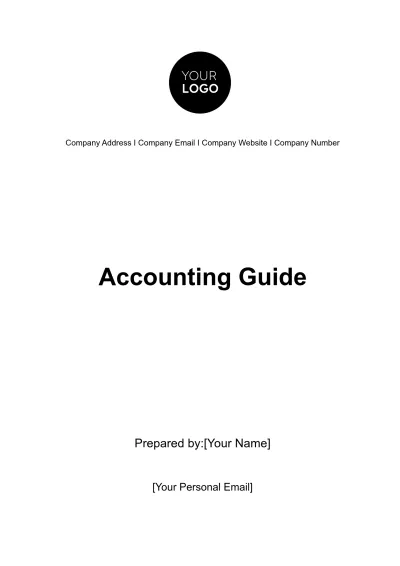 Free Accounting Guide Template to Edit Online