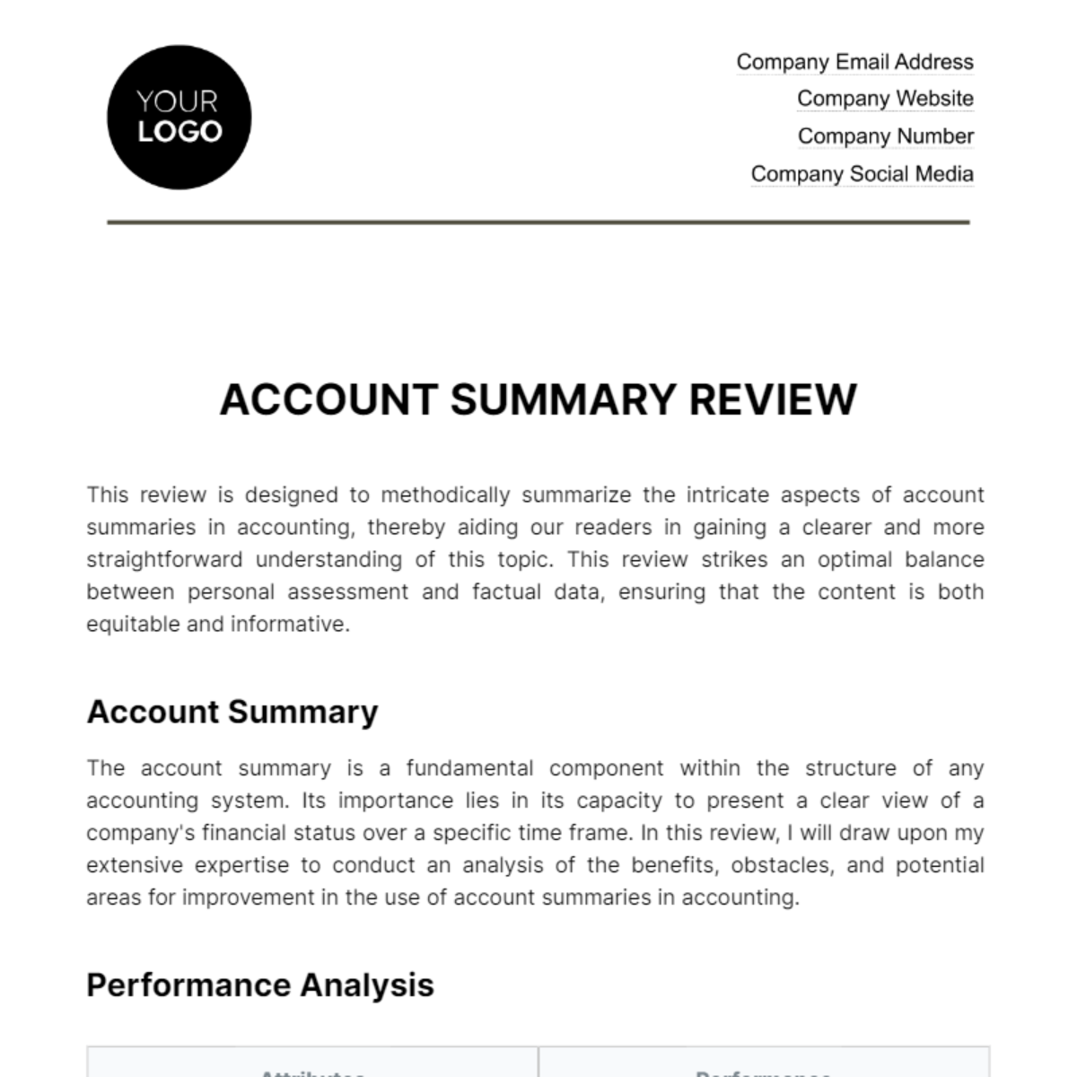 account-summary-review-template-edit-online-download-example