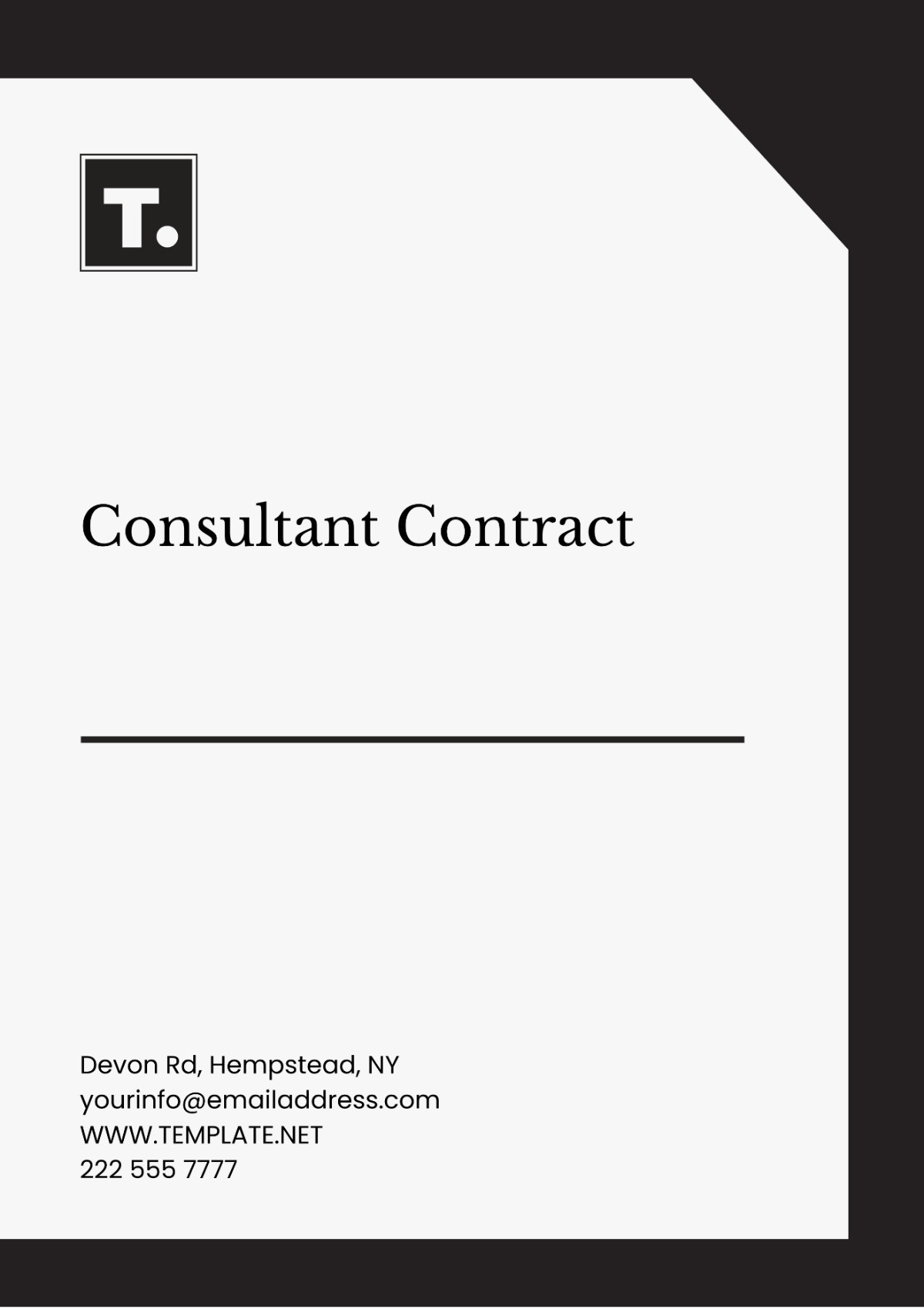 Consultant Contract Outline Template - Edit Online & Download