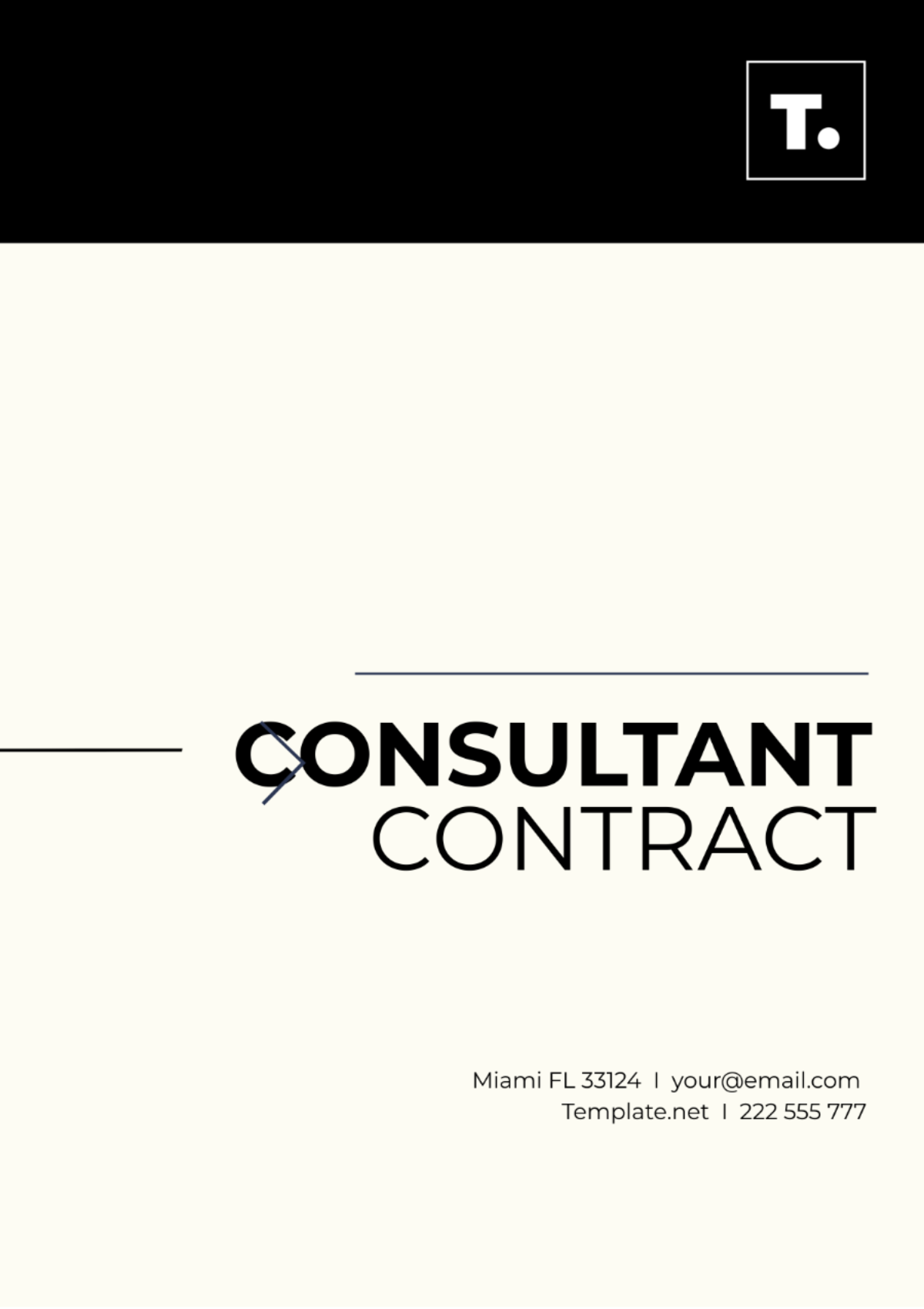 Consultant Contract Template