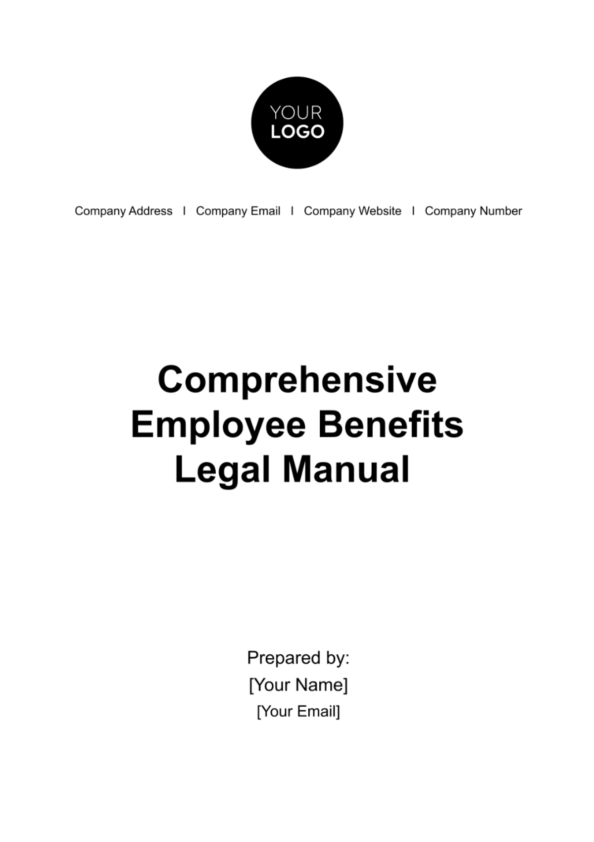 Comprehensive Employee Benefits Legal Manual HR Template