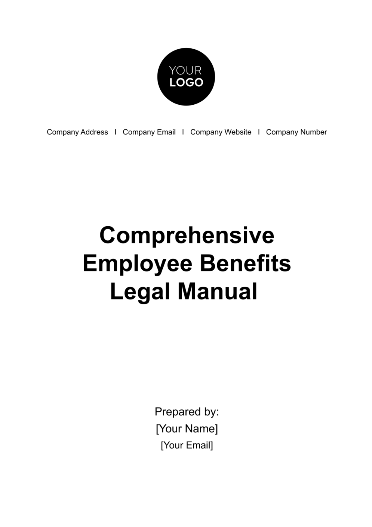 Comprehensive Employee Benefits Legal Manual HR Template - Edit Online & Download