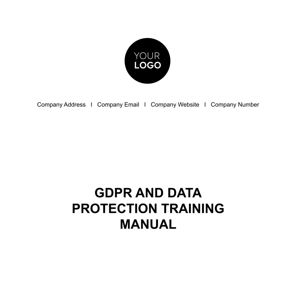 GDPR and Data Protection Training Manual HR Template - Edit Online & Download