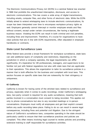 Free Comprehensive Guide to Workplace Surveillance Laws HR Template to Edit Online