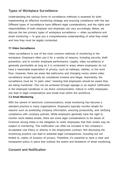 Free Comprehensive Guide to Workplace Surveillance Laws HR Template to Edit Online