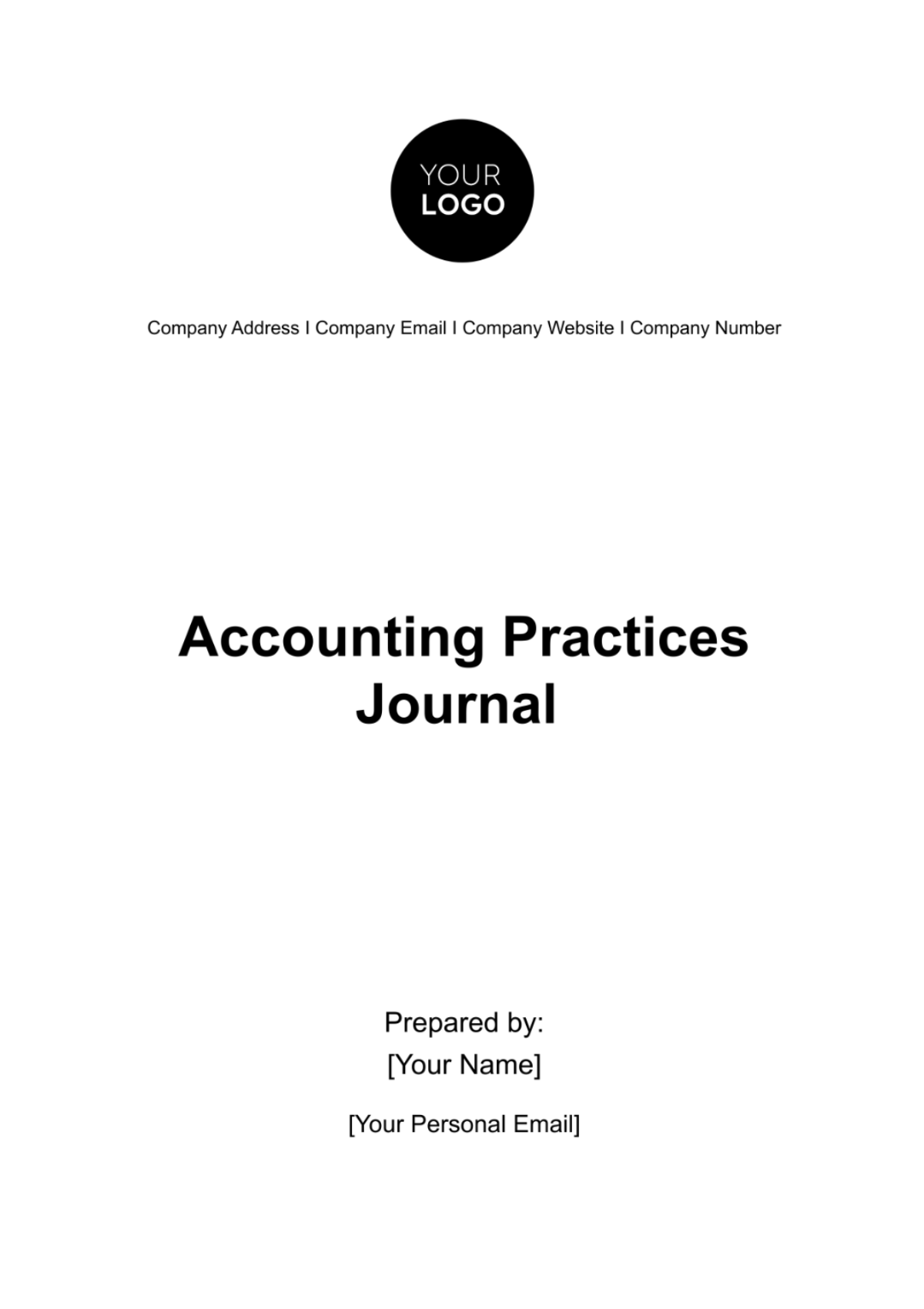 Accounting Practices Journal Template - Edit Online & Download