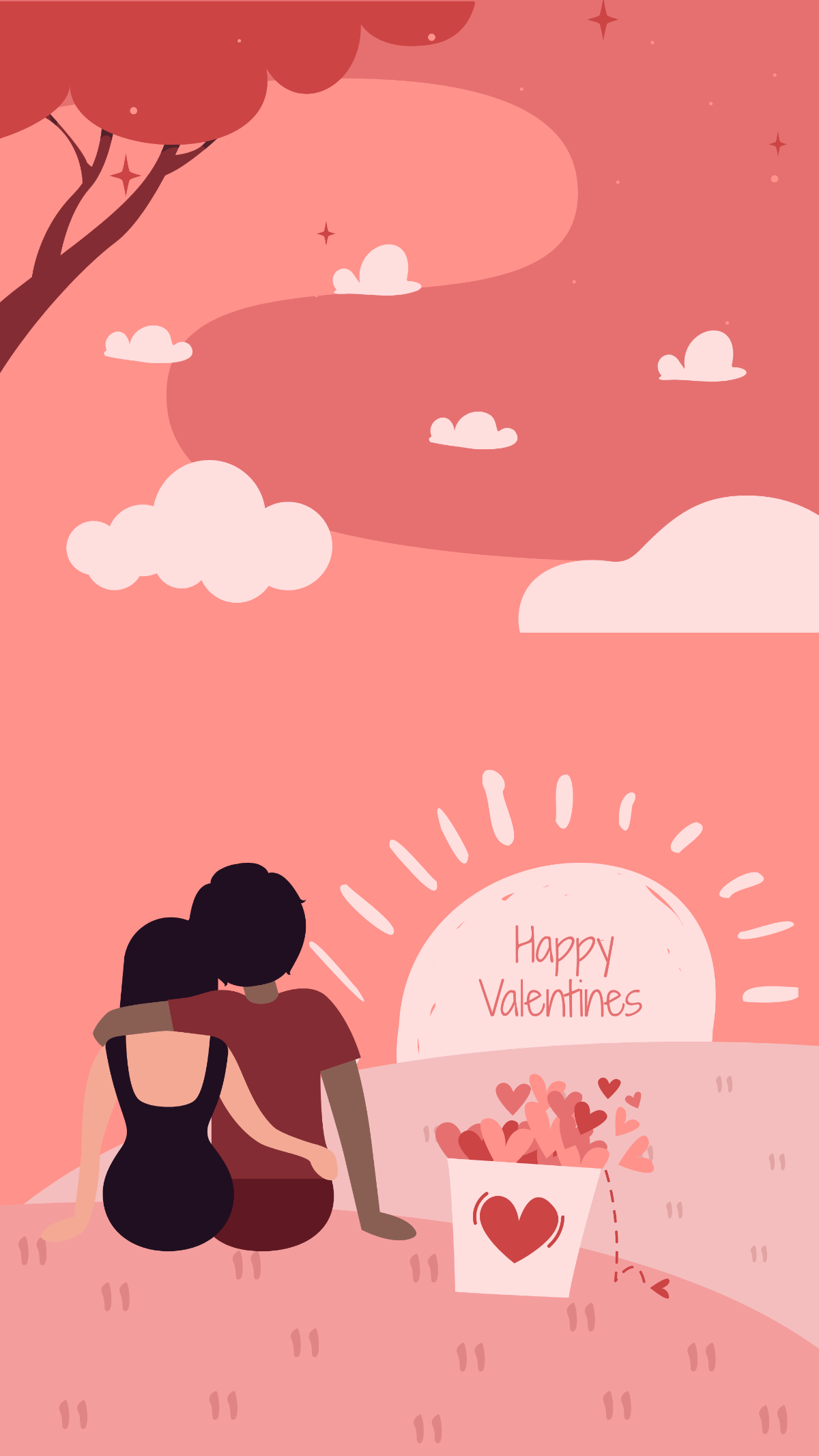 Happy Valentine's Day Wallpaper Template