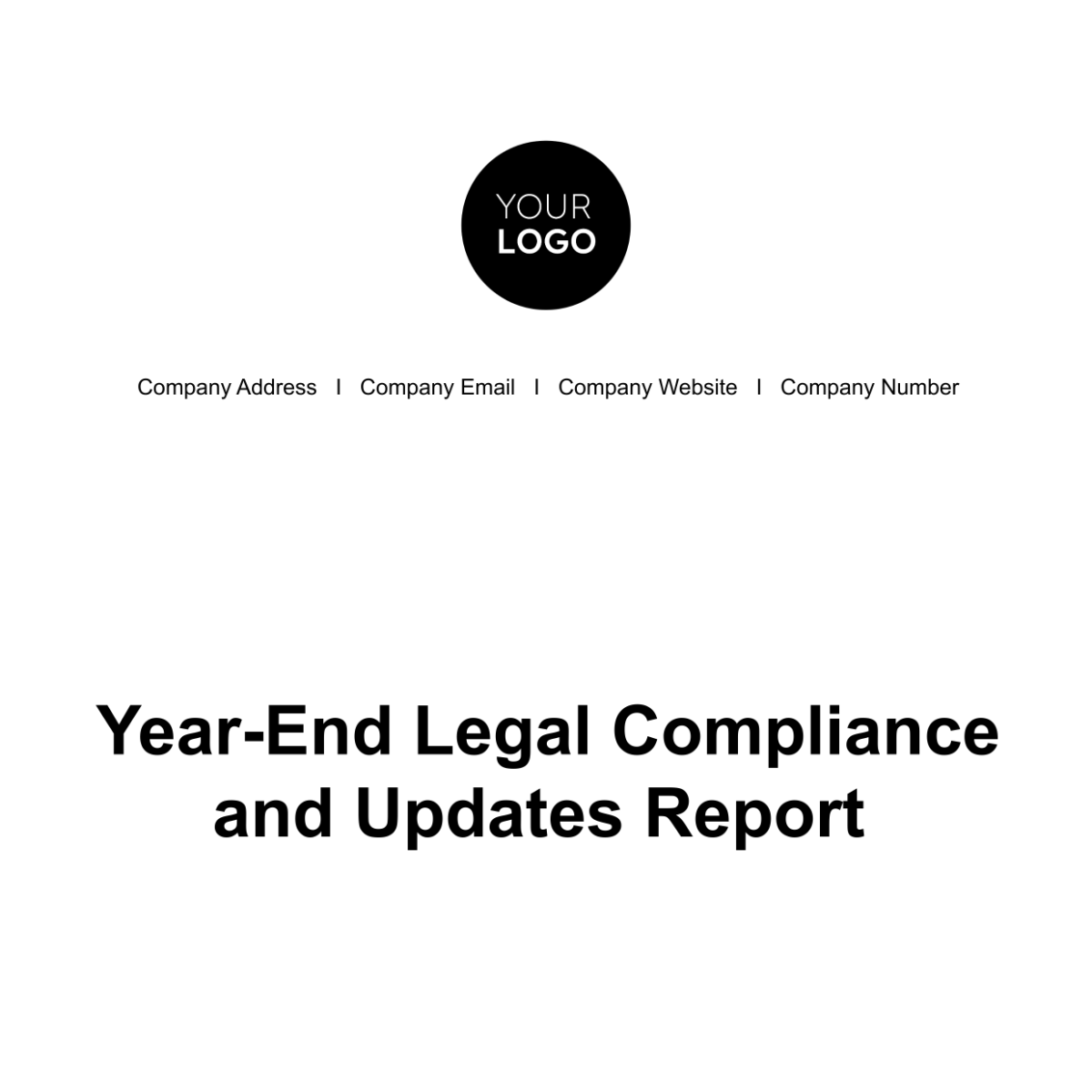 Year-end Legal Compliance and Updates Report HR Template - Edit Online & Download