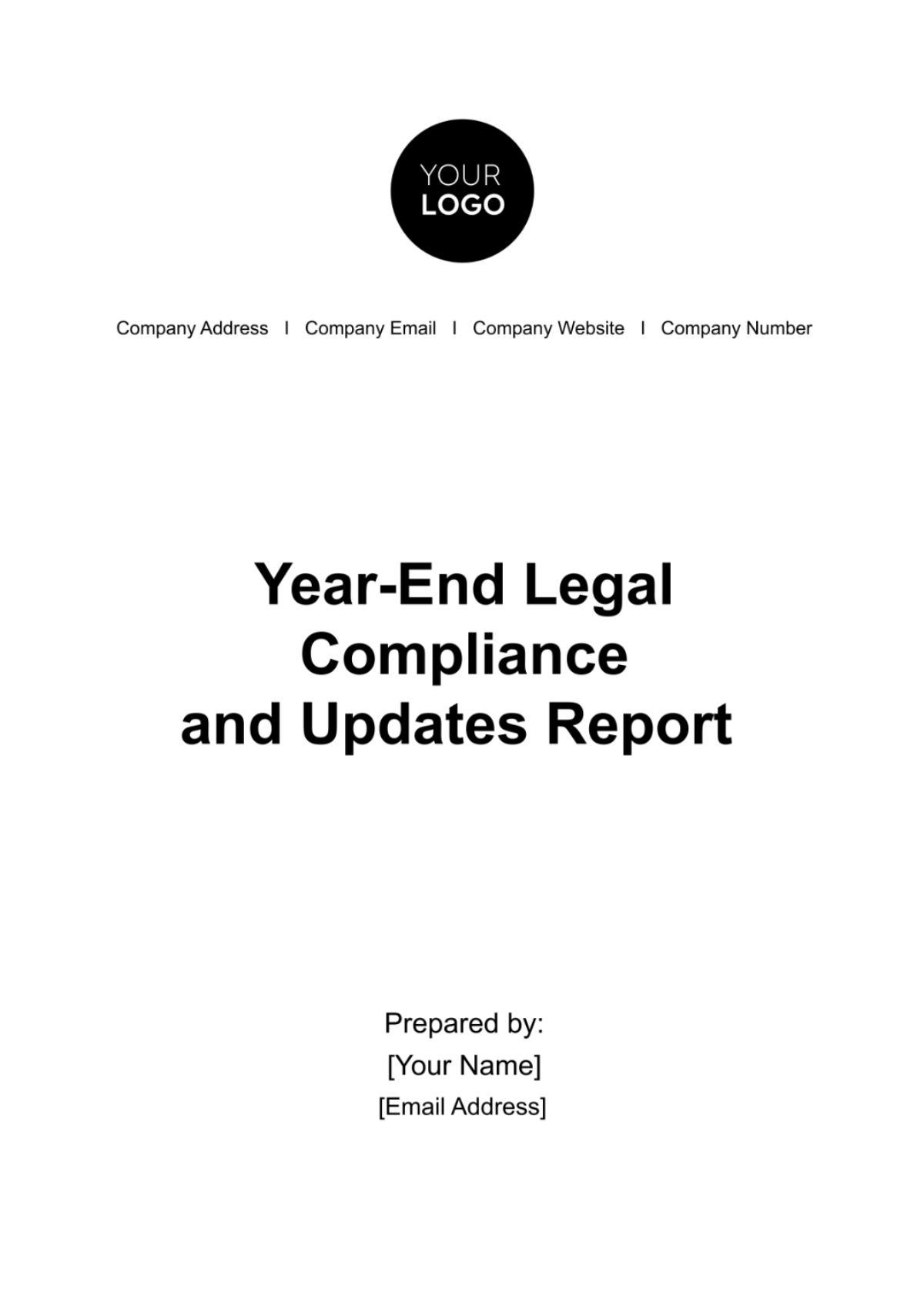 Year-end Legal Compliance and Updates Report HR Template - Edit Online & Download