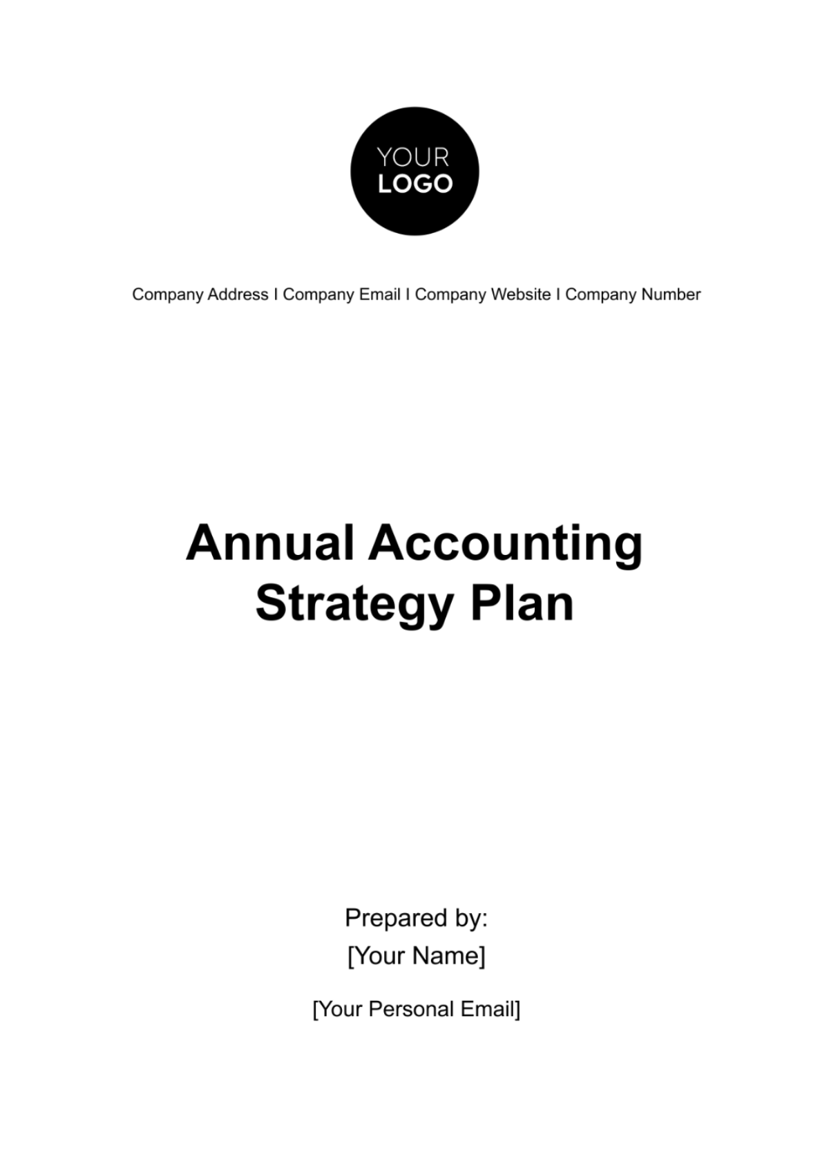 Annual Accounting Strategy Plan Template - Edit Online & Download