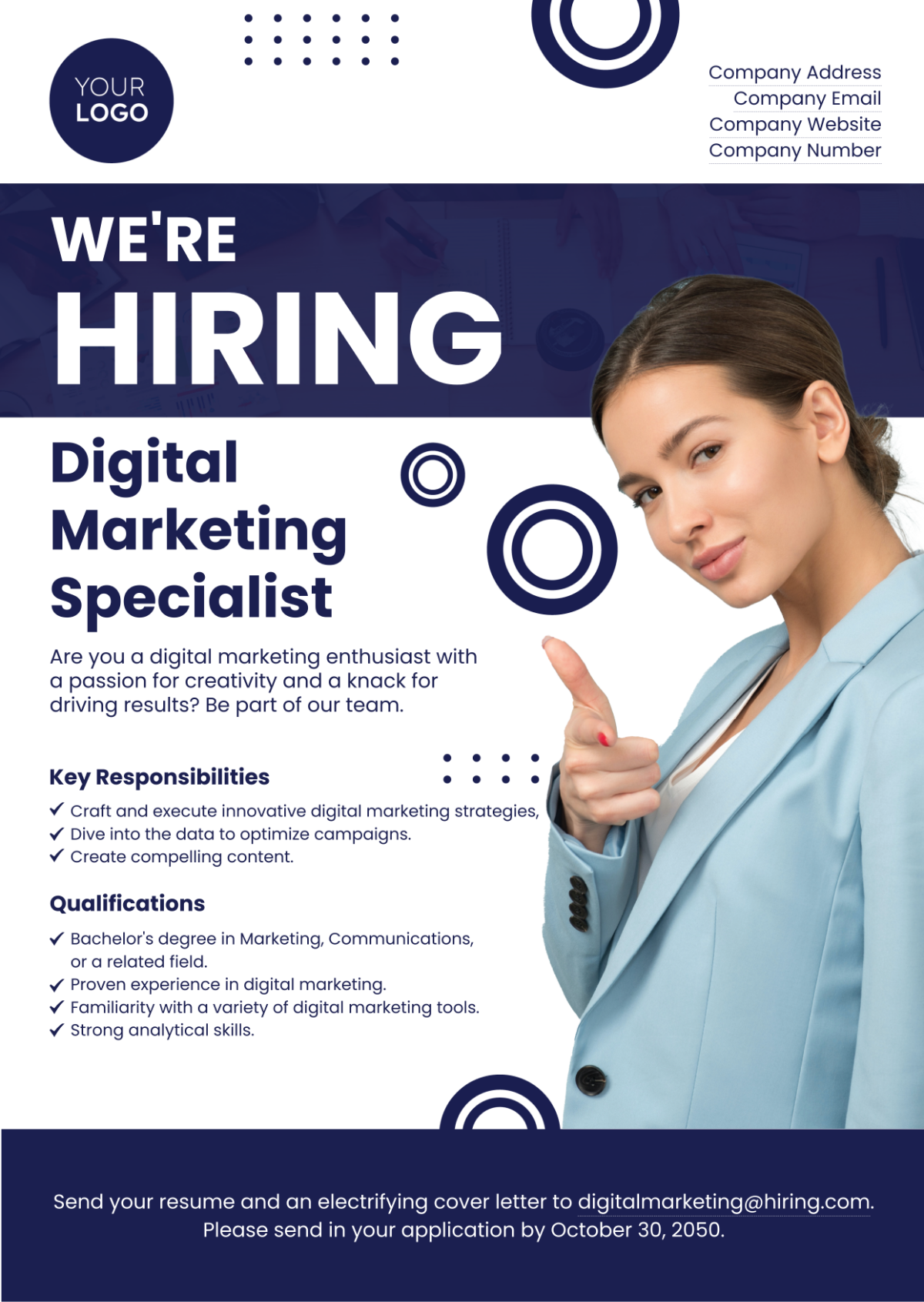 Digital Marketing Specialist Job Ad Template