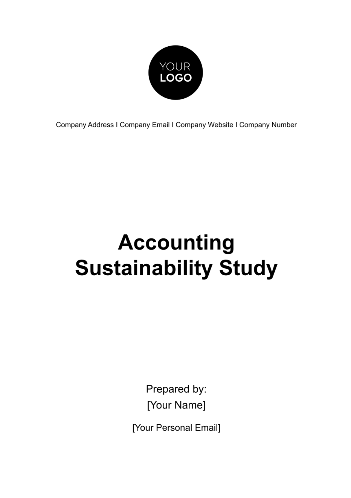 Accounting Sustainability Study Template - Edit Online & Download