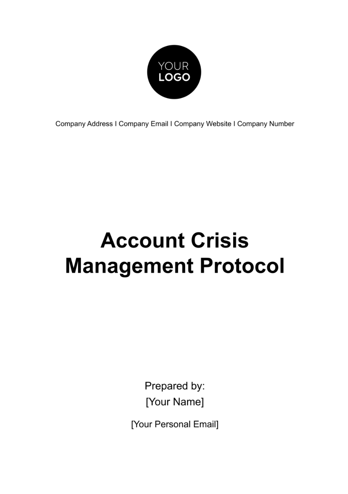 Account Crisis Management Protocol Template - Edit Online & Download