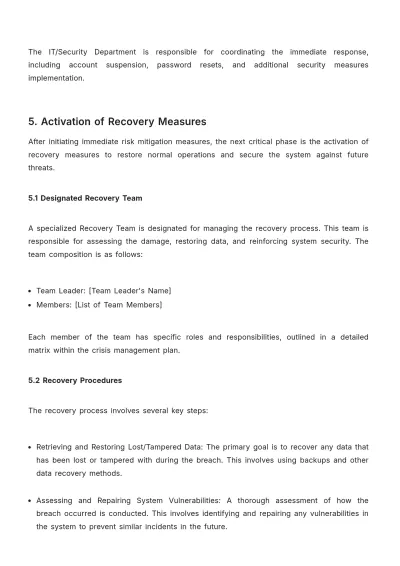 Free Account Crisis Management Protocol Template to Edit Online