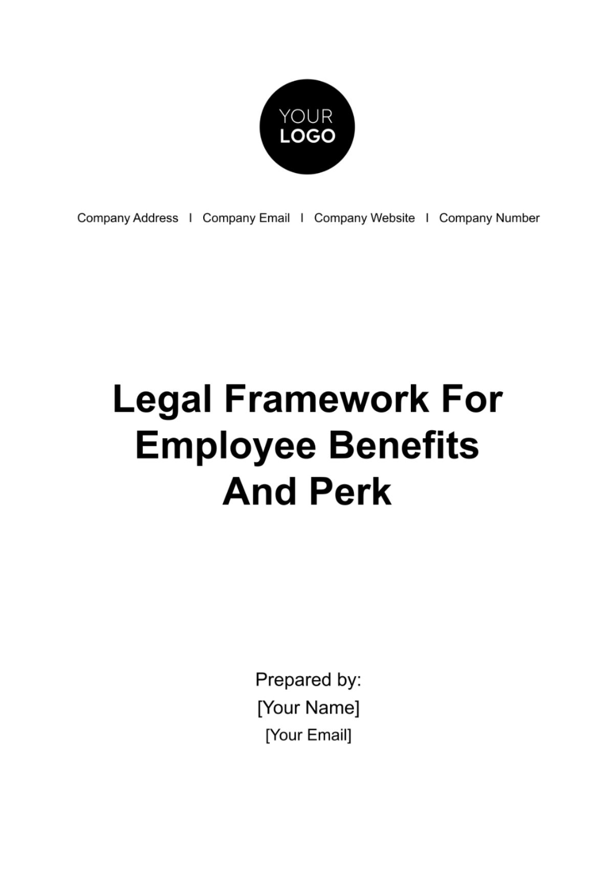Free Legal Framework for Employee Benefits and Perks HR Template