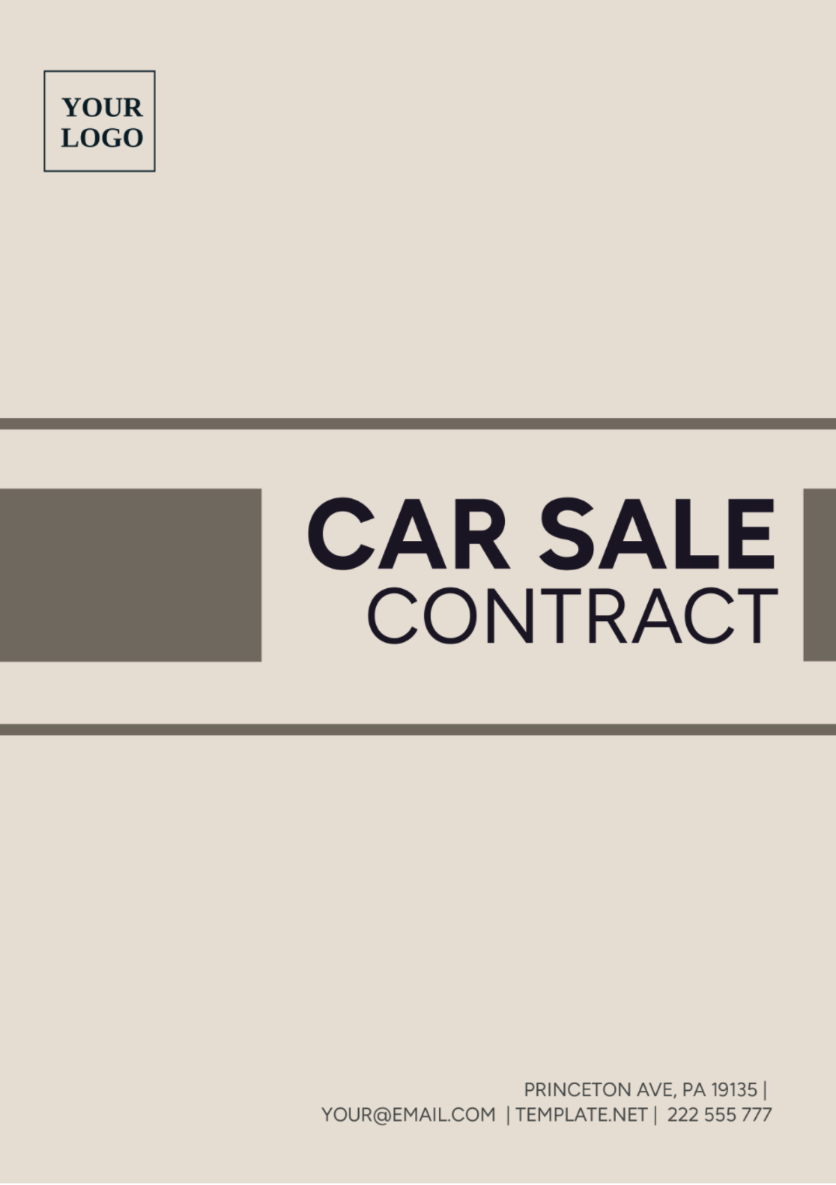 Car Sale Contract Template