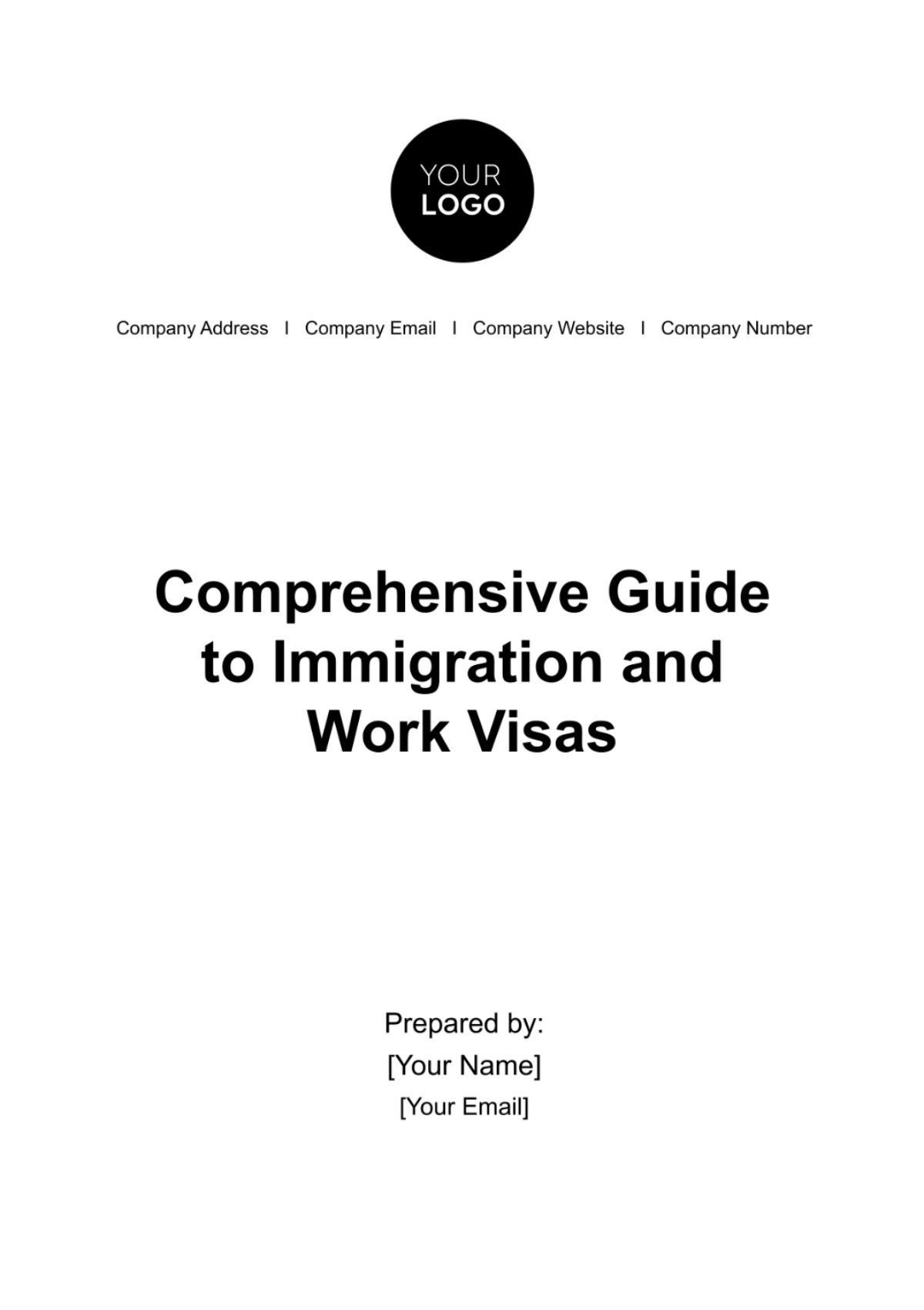 Comprehensive Guide to Immigration and Work Visas HR Template - Edit Online & Download