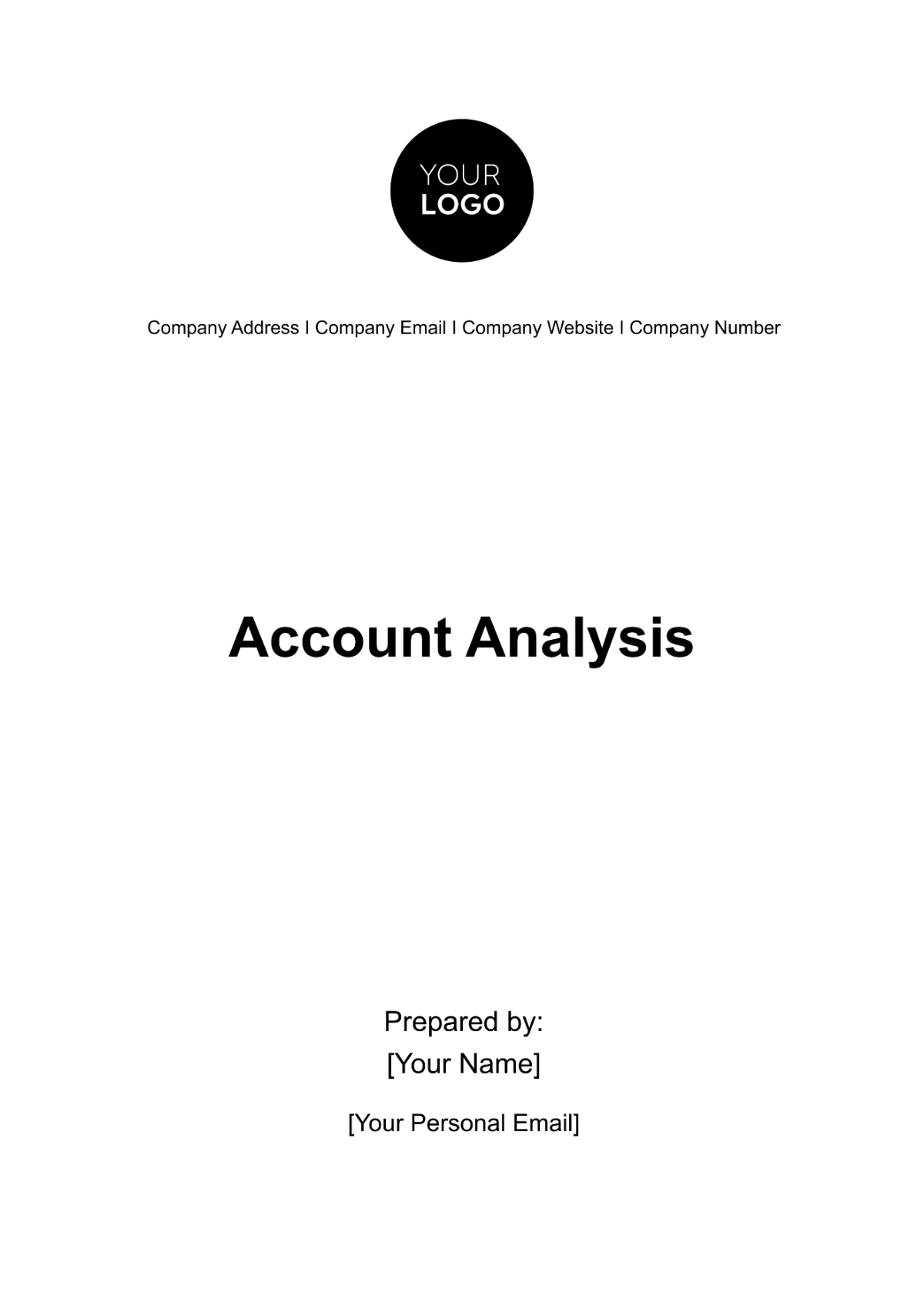 Free Account Analysis Template