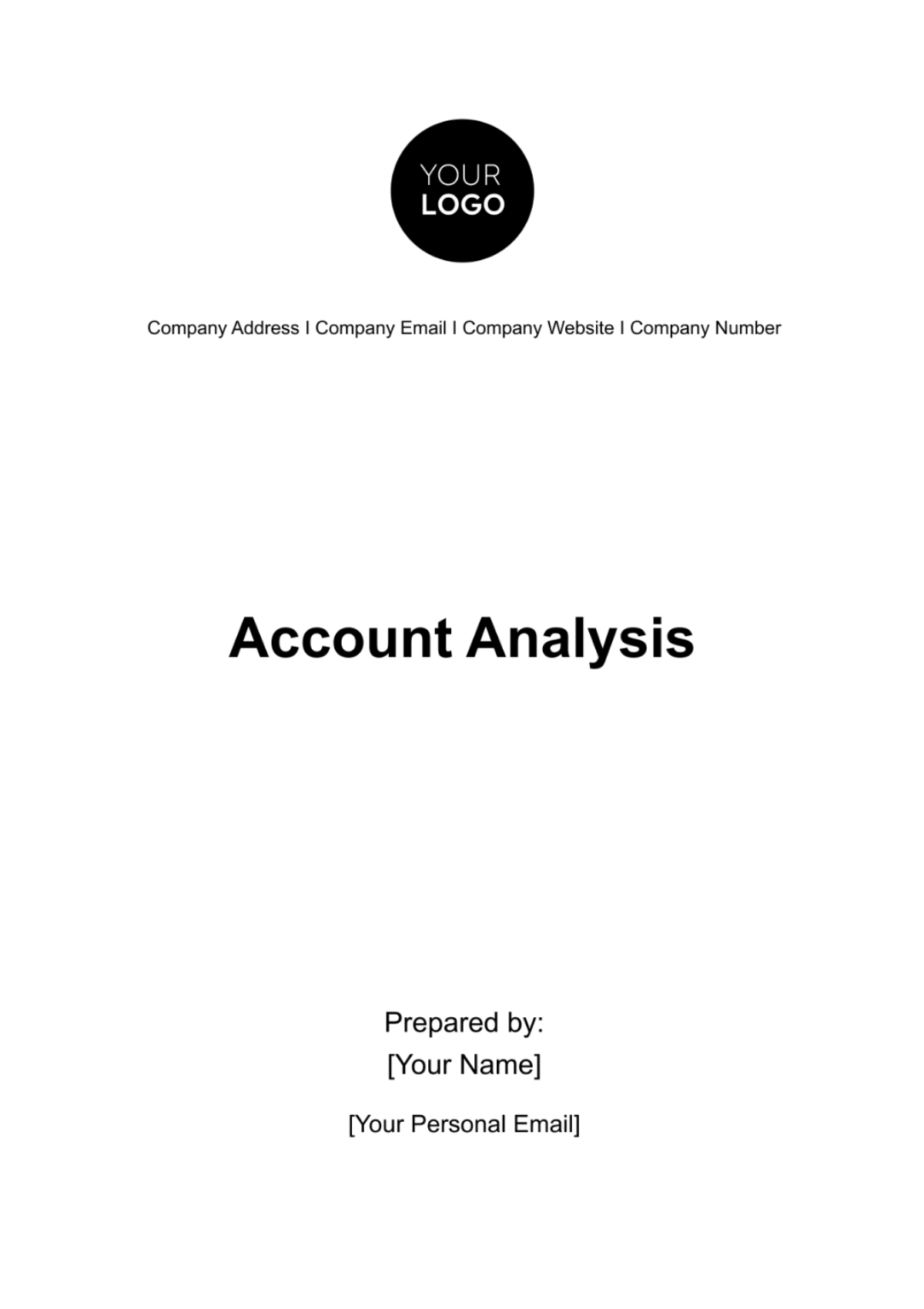 Account Analysis Template - Edit Online & Download