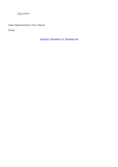 Free Commission Contract Template to Edit Online