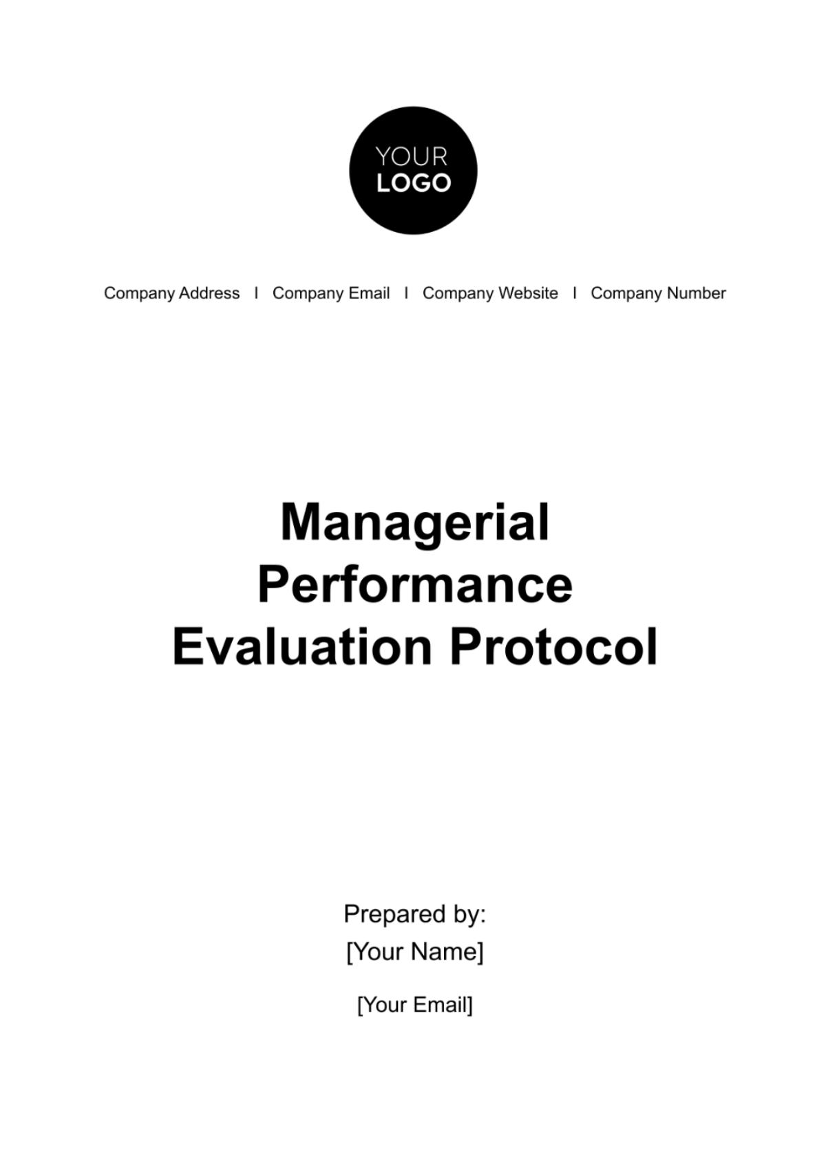 Managerial Performance Evaluation Protocol HR Template - Edit Online & Download