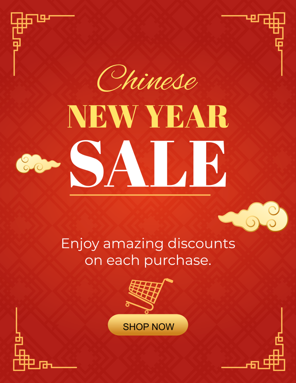 Chinese New Year Promotion Flyer Template