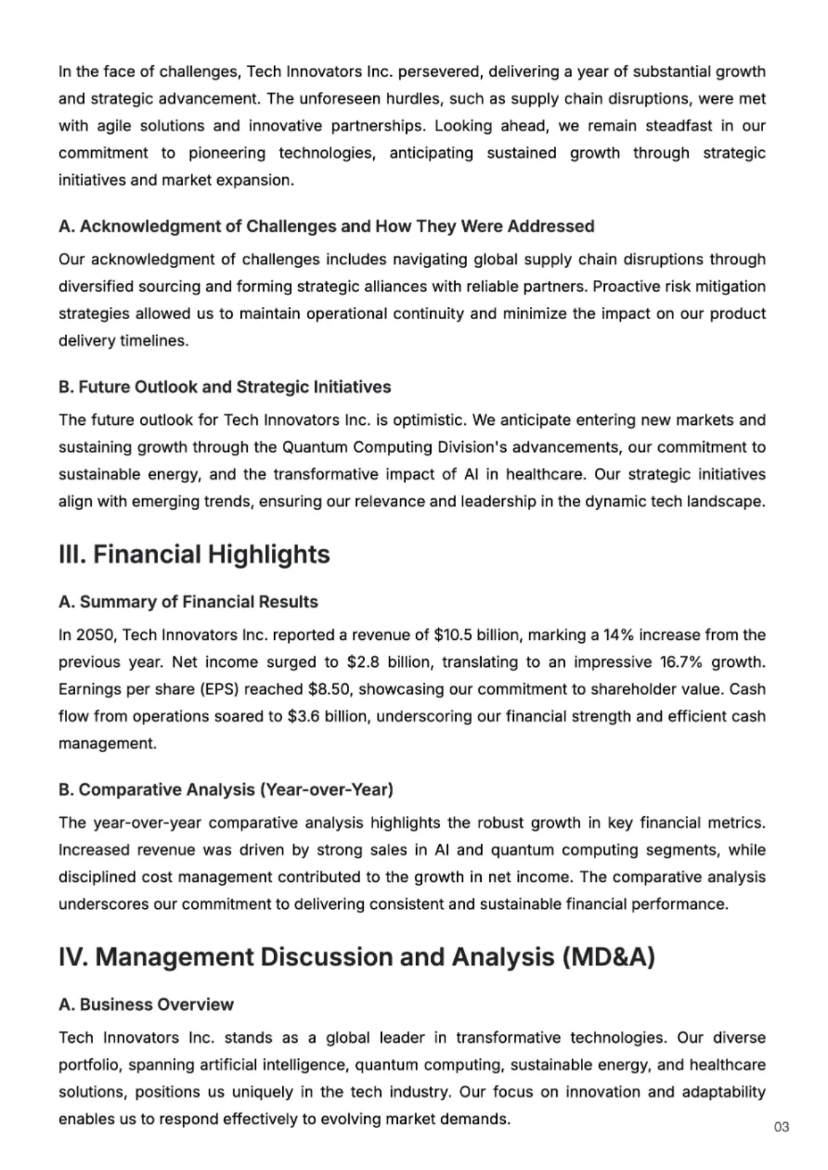 Free Annual Account Reporting Template to Edit Online