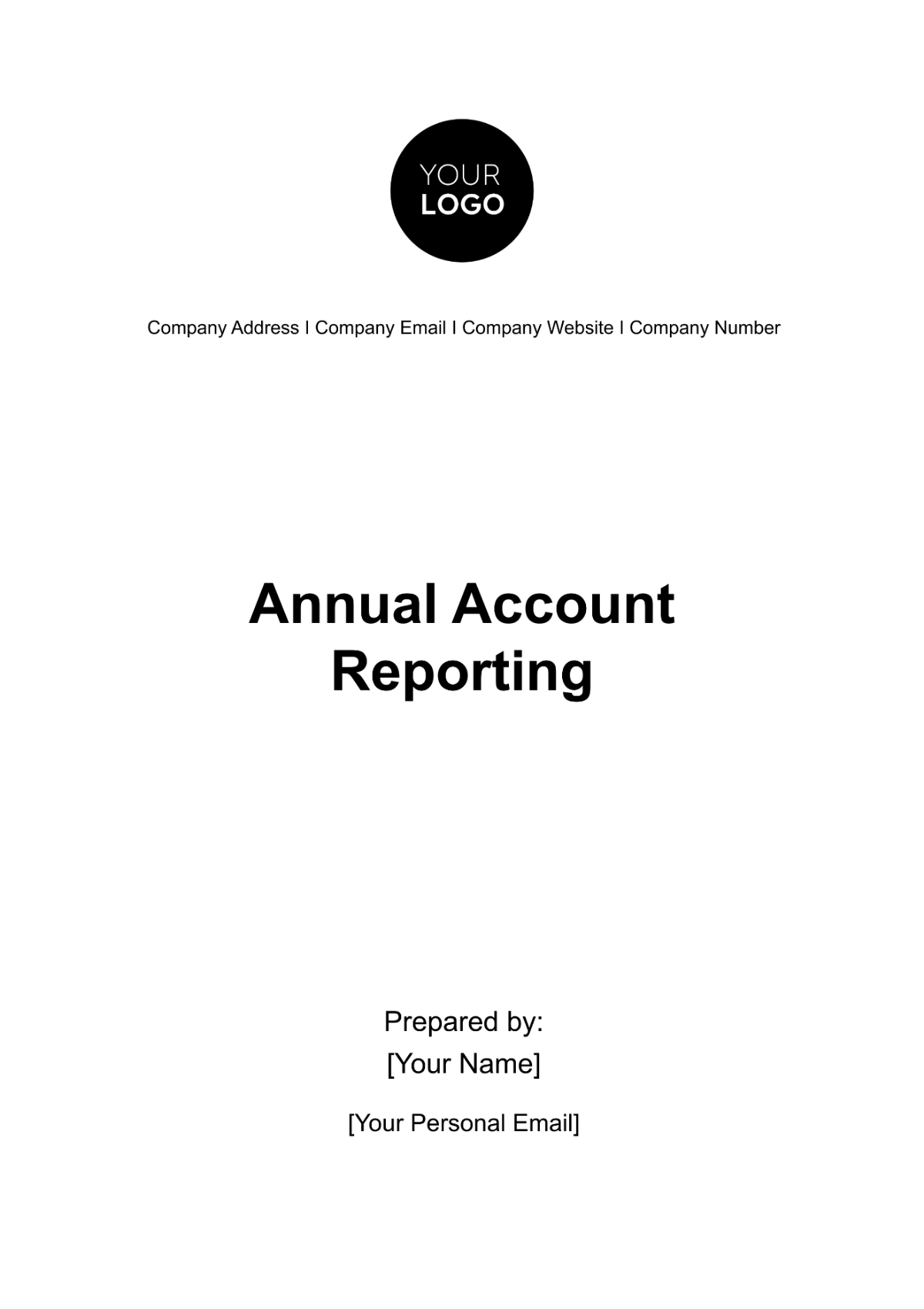 Free Annual Account Reporting Template