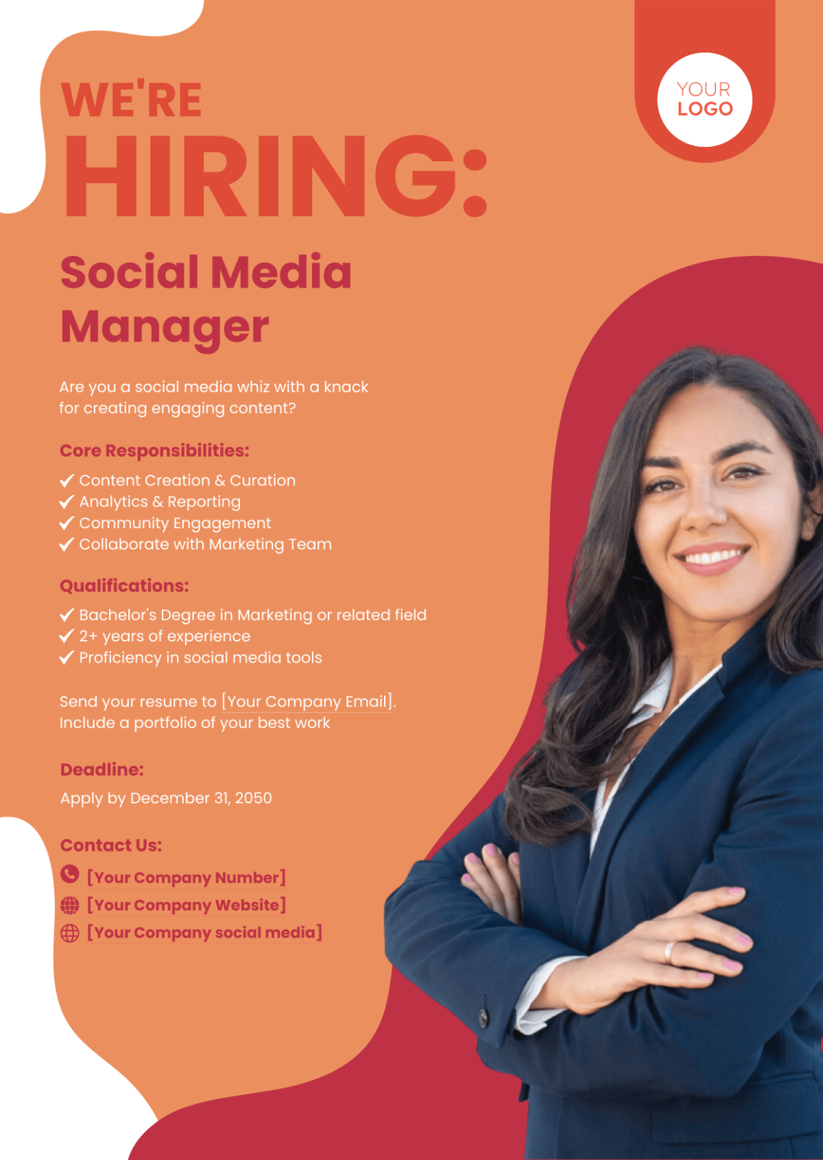 Social Media Manager Job Ad Template