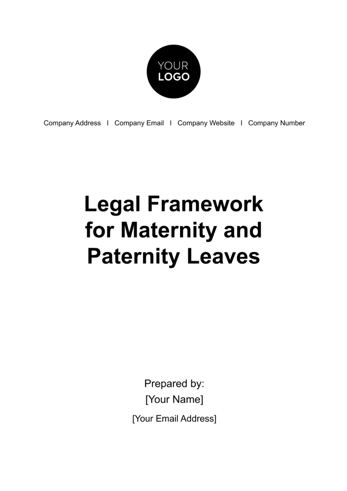 Legal Framework for Maternity and Paternity Leaves HR Template