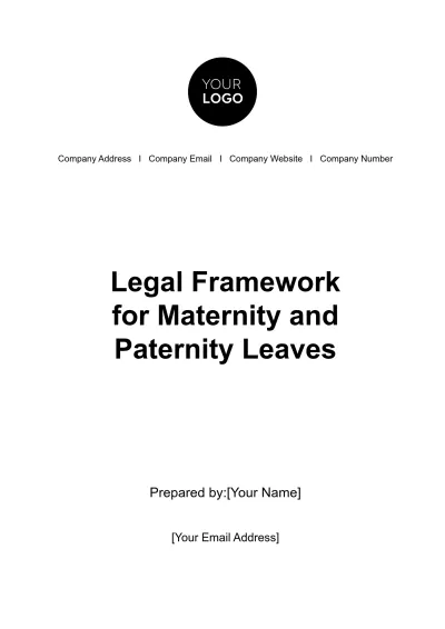 Free Legal Framework for Maternity and Paternity Leaves HR Template to Edit Online