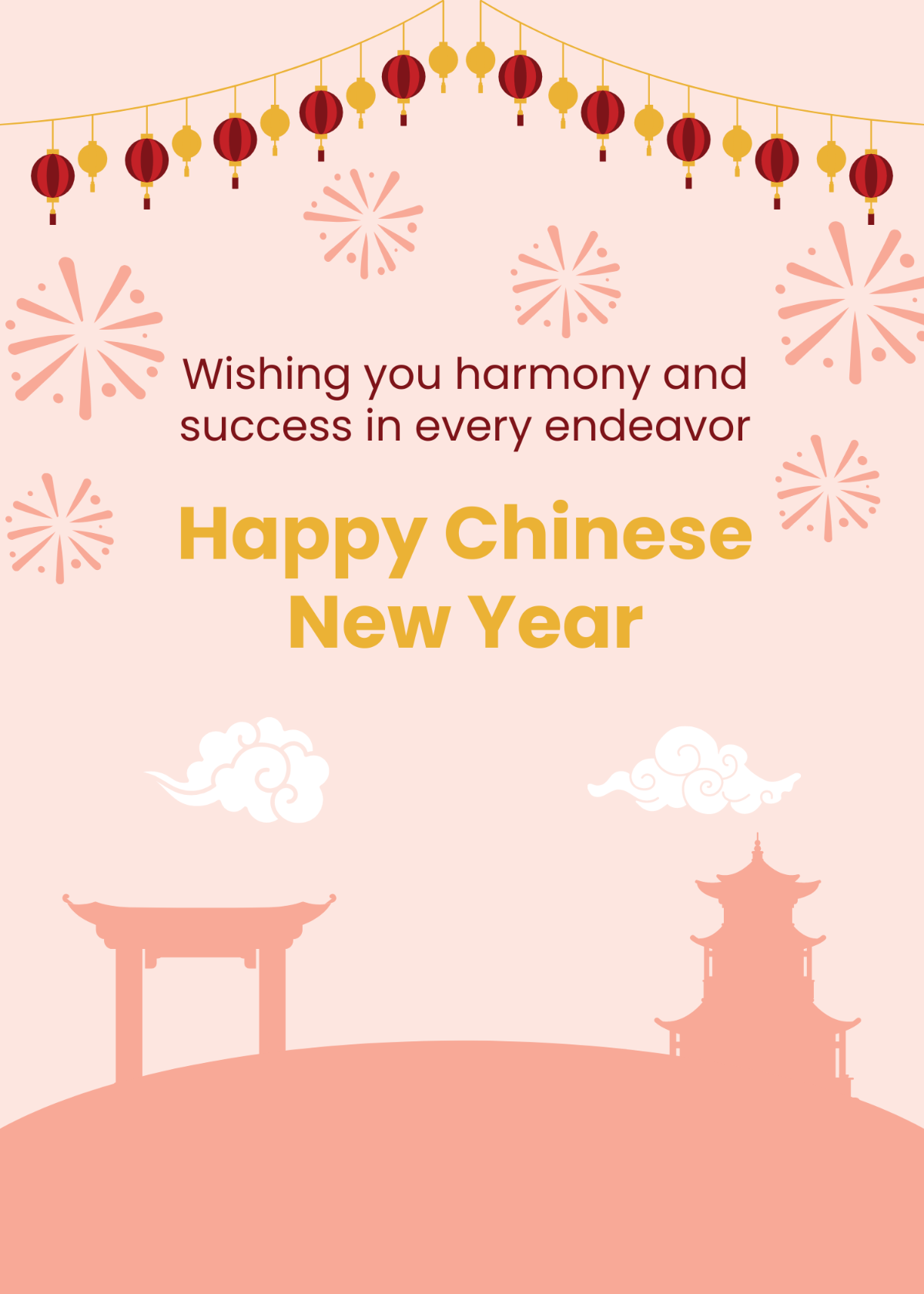 Free New Year Card Templates Editable And Printable