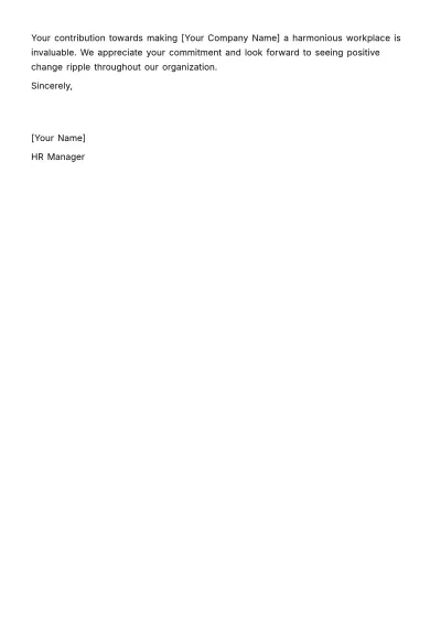 Free Anti-bullying Program Memo HR Template to Edit Online