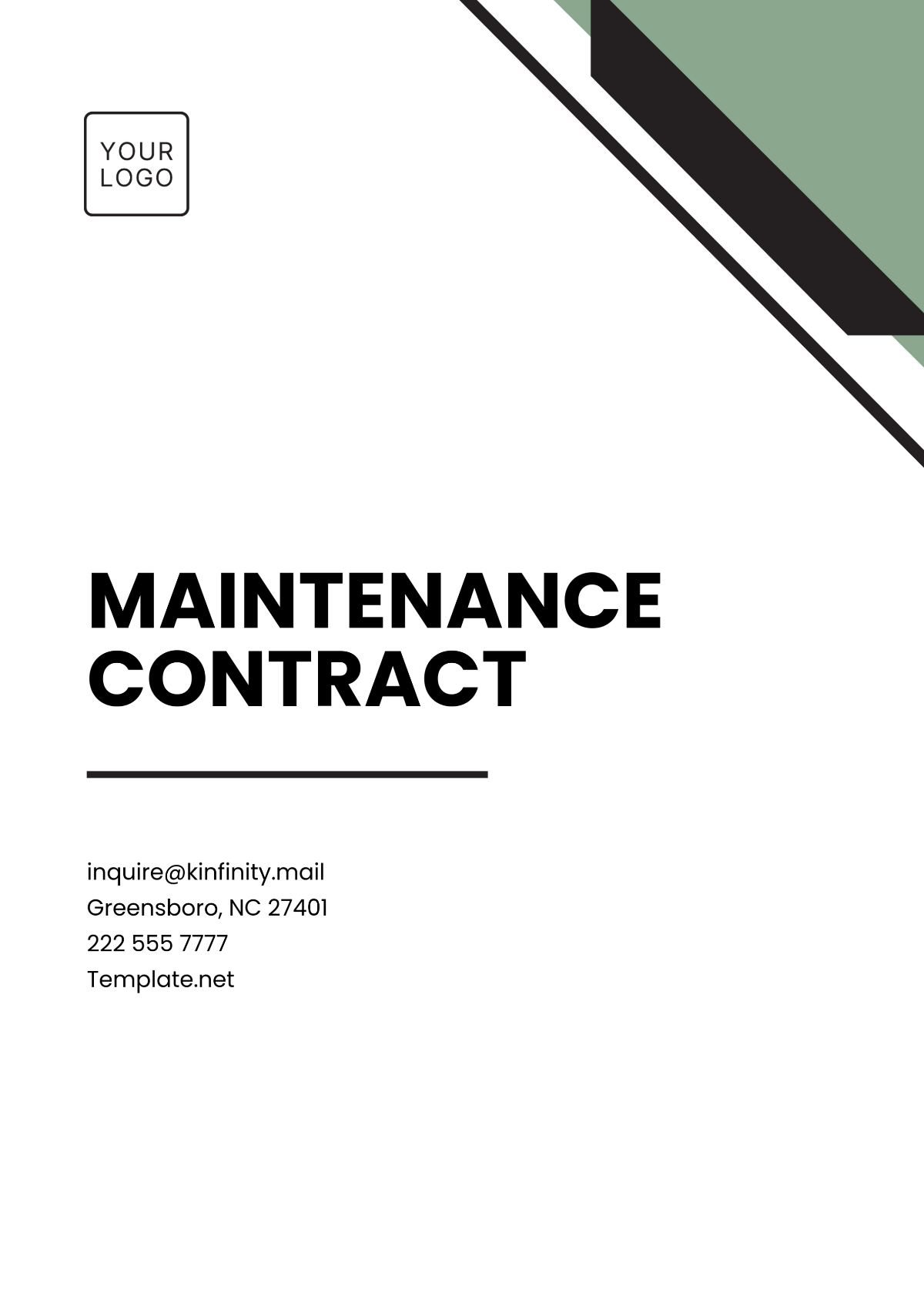 Maintenance Contract Template - Edit Online & Download