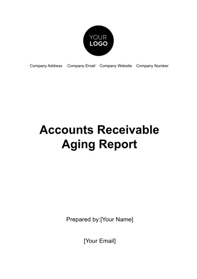 Free Accounts Receivable Aging Report Template to Edit Online