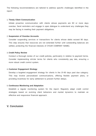 Free Accounts Receivable Aging Report Template to Edit Online